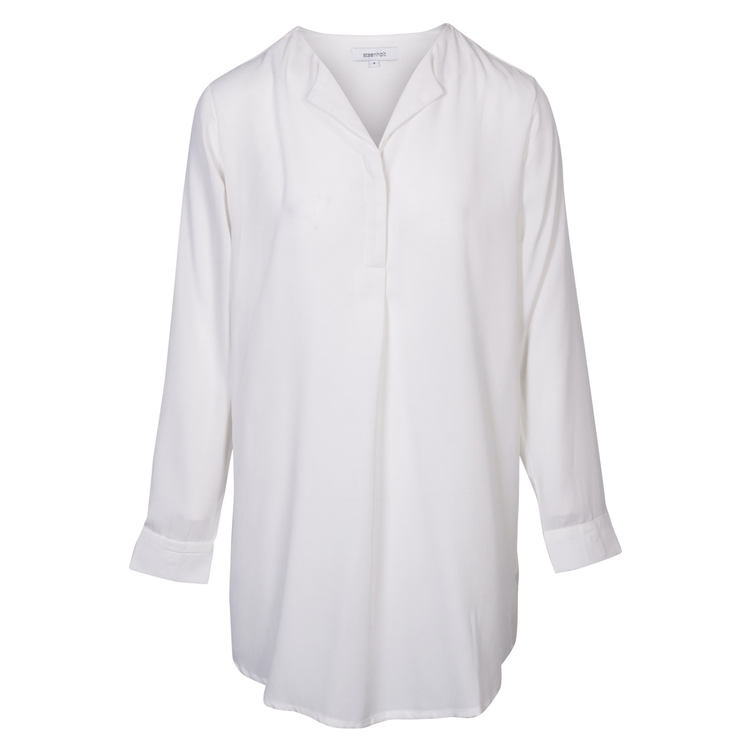 Steenholt Clara Plus Size Festkjole – Elegant Hvid til Fest