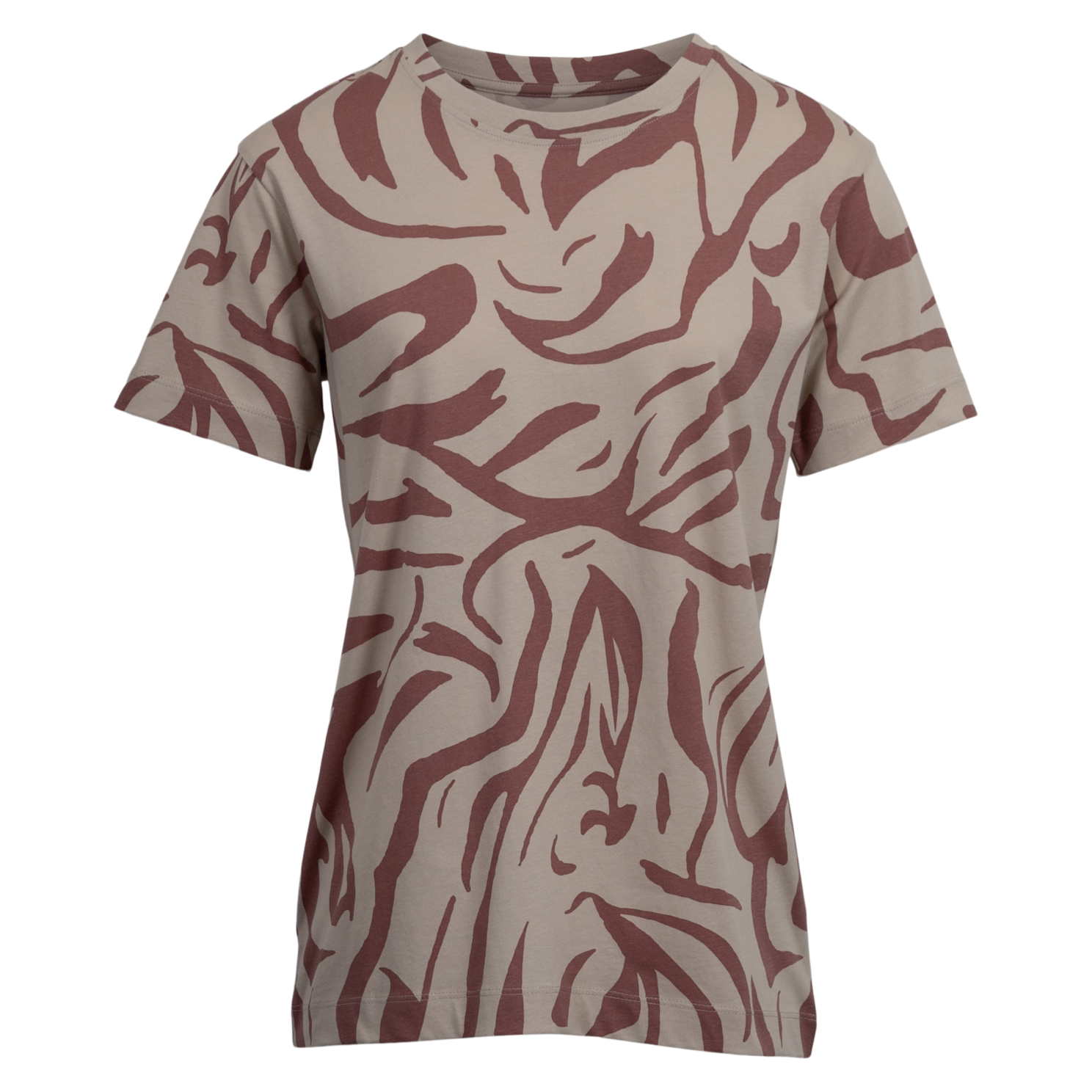Steenholt Dame  -shirt P5 Aop Withered Rose   i Store Plus Size Størrelser