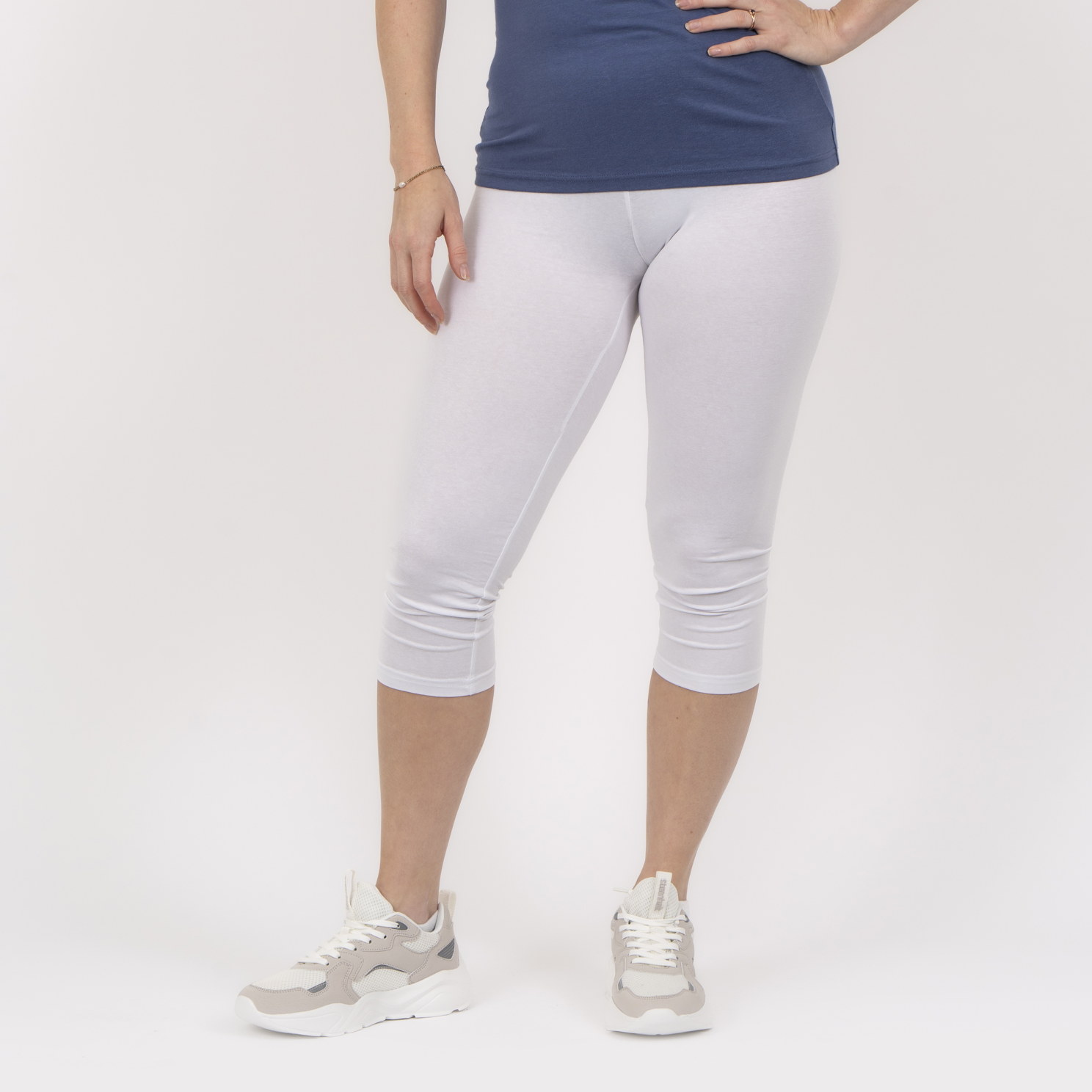 Steenholt Harmony Dame Leggings White    i Store Plus Size Størrelser