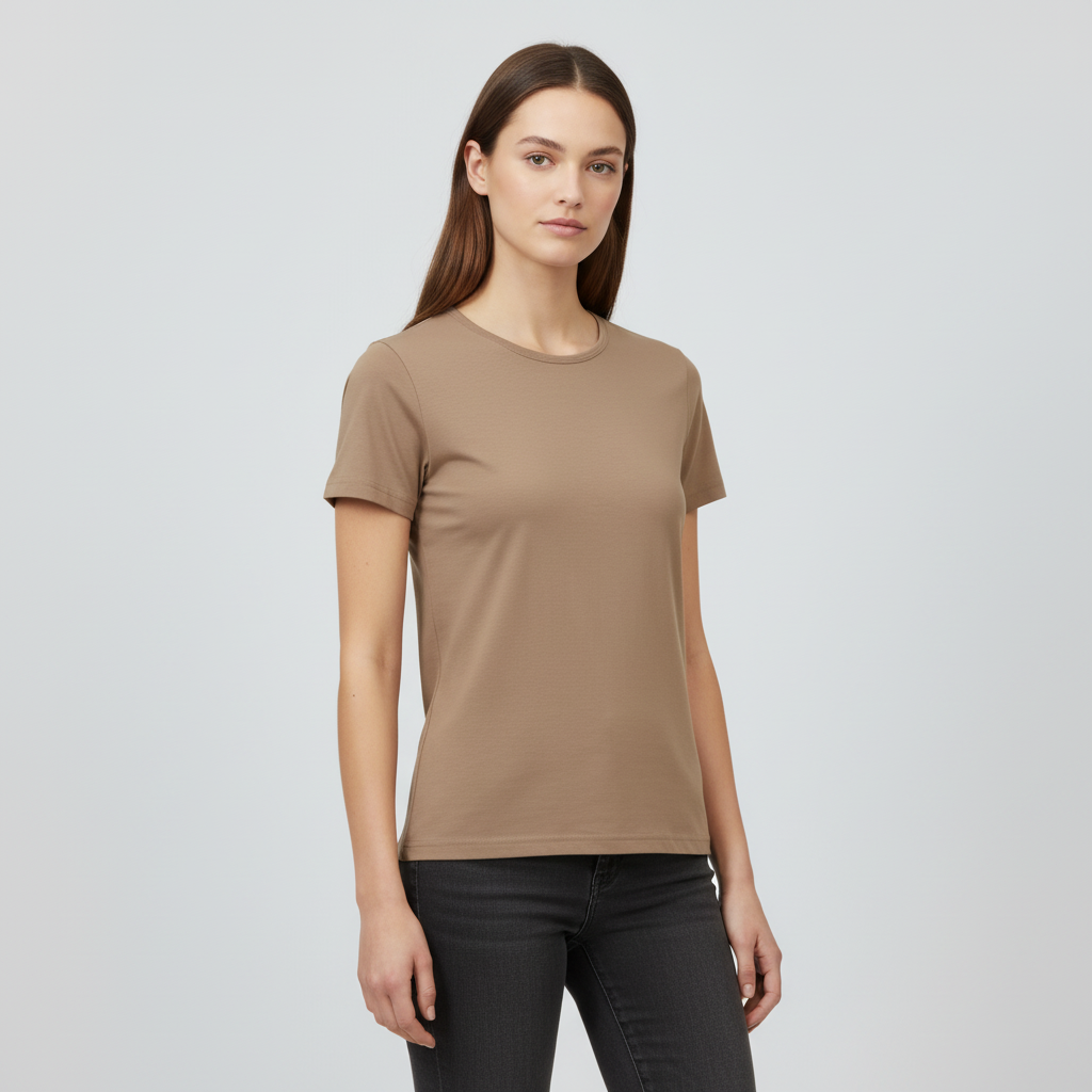 Steenholt Harmony Dame  -shirt Cobblestone   i Store Plus Size Størrelser