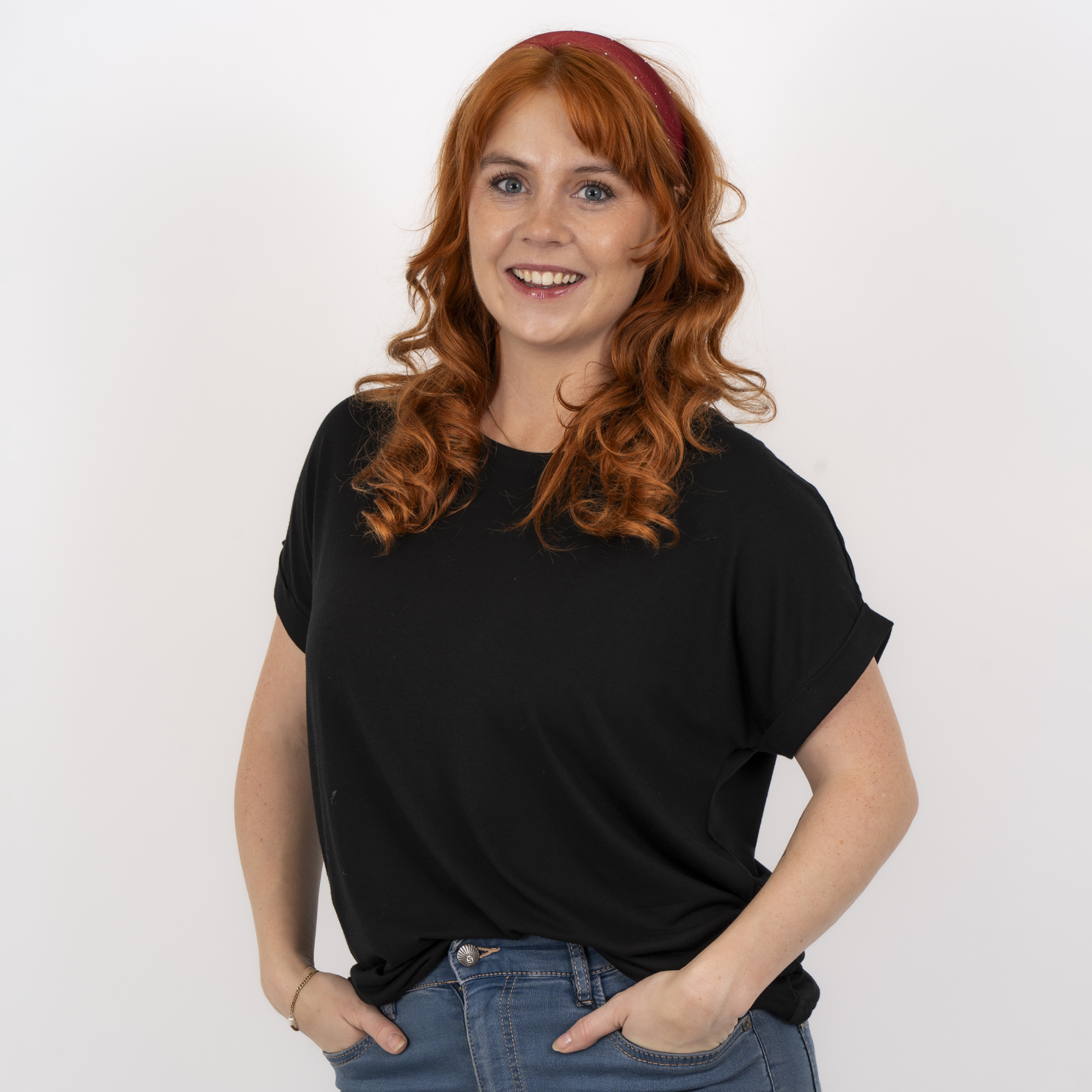 Steenholt Joan T-shirt til Dame – Sort Plus Size Tilbud