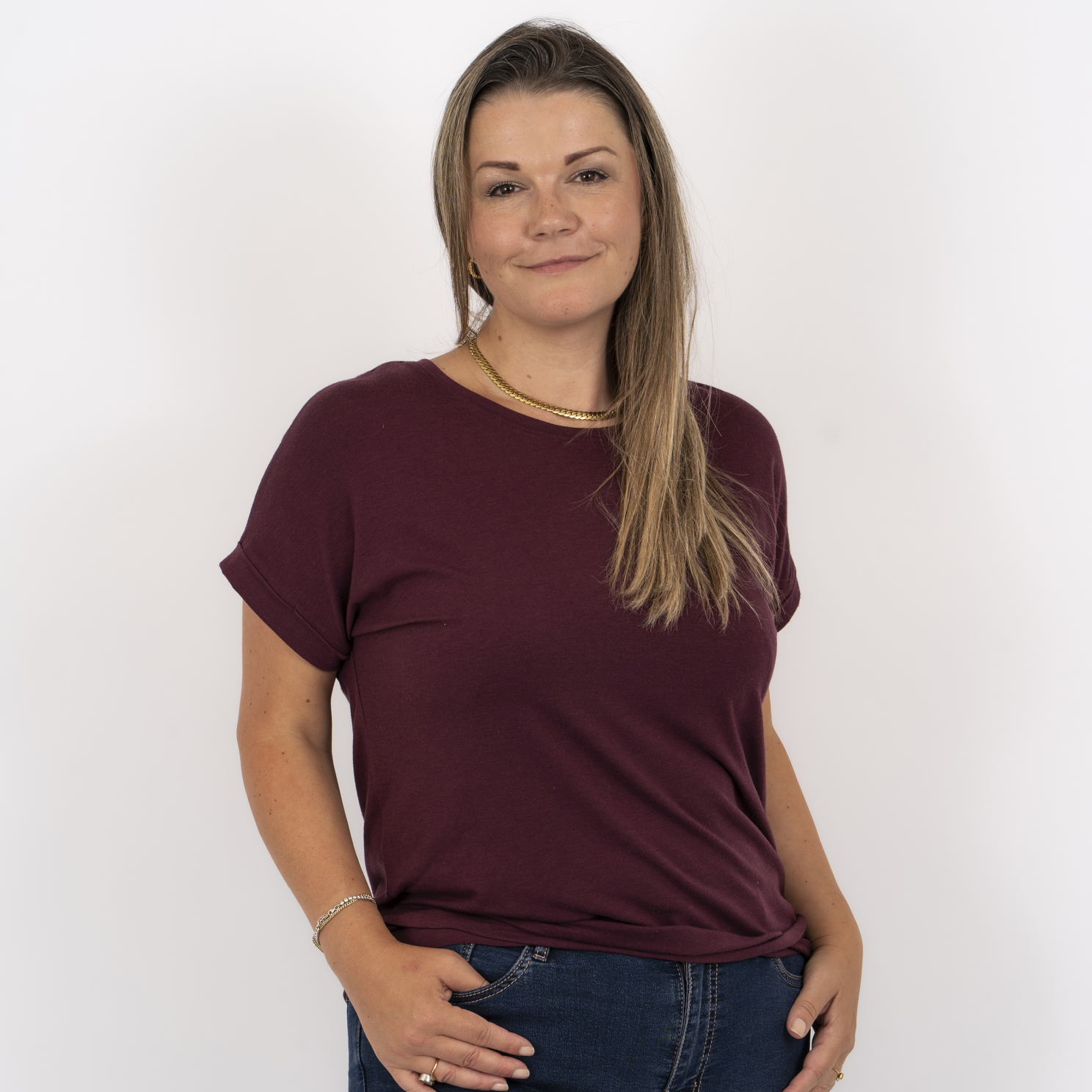 Steenholt Joan T-shirt til Damer – Crushed Violets Tilbud