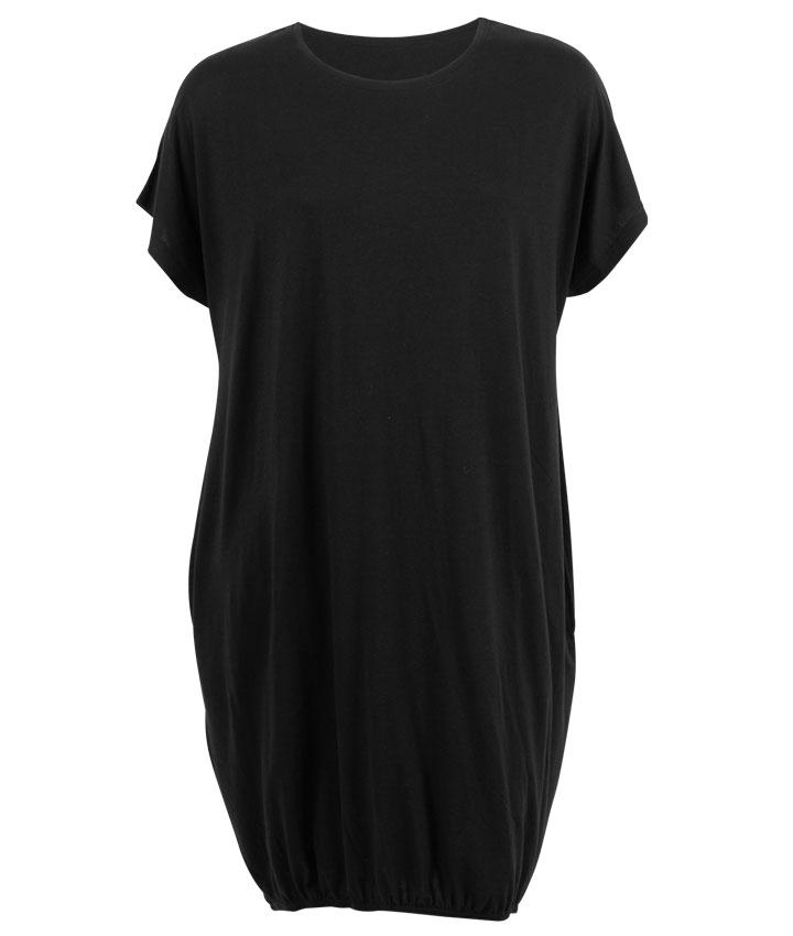 Steenholt Nima Plus Size Kjole – Jet Black - Fantastisk Tilbud!