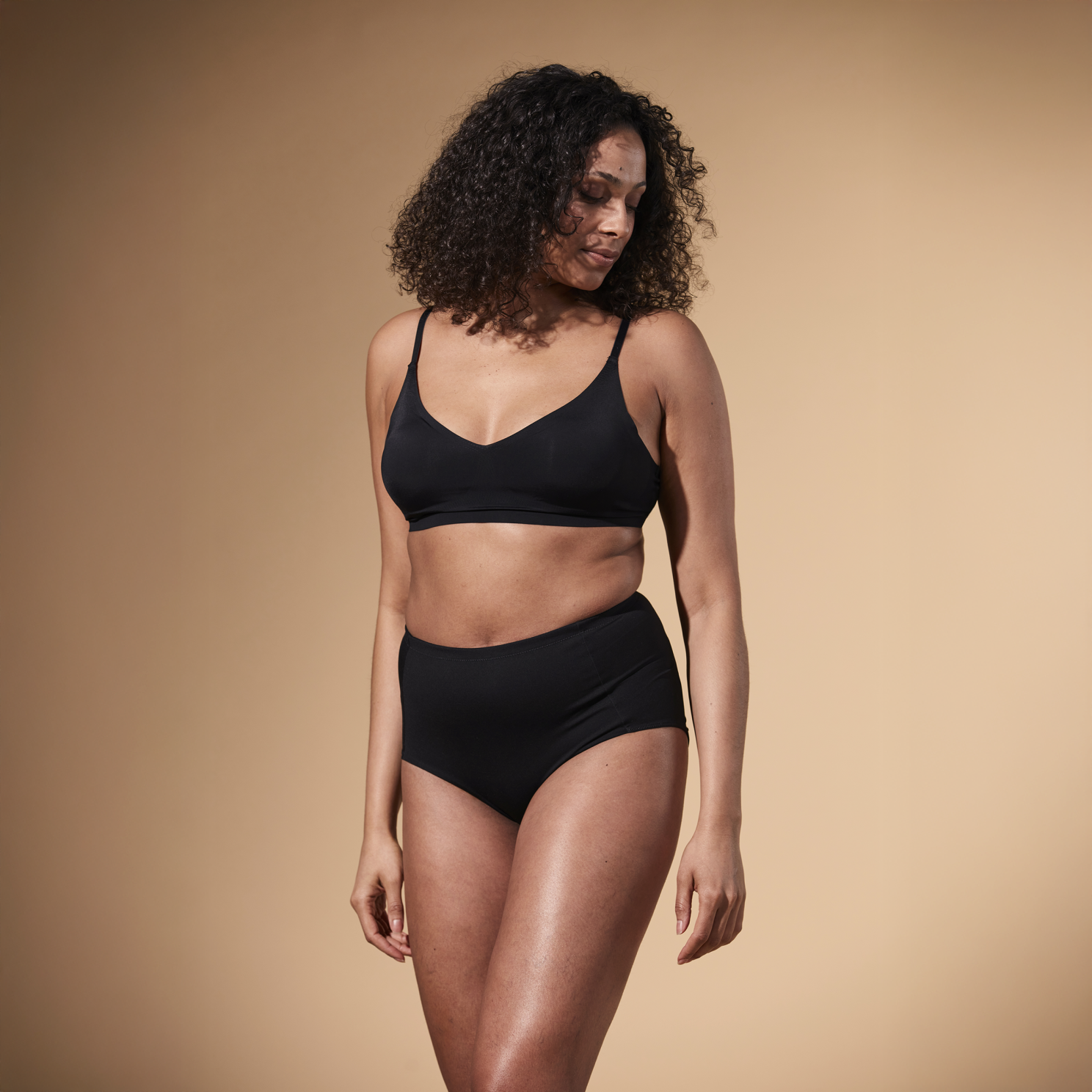 Support Hero Dame Højtaljet Shapewear i Sort
