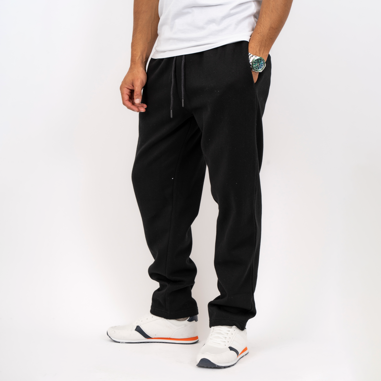 The Rockn Rev Herre Sweatpants Black    i Store Plus Size Størrelser