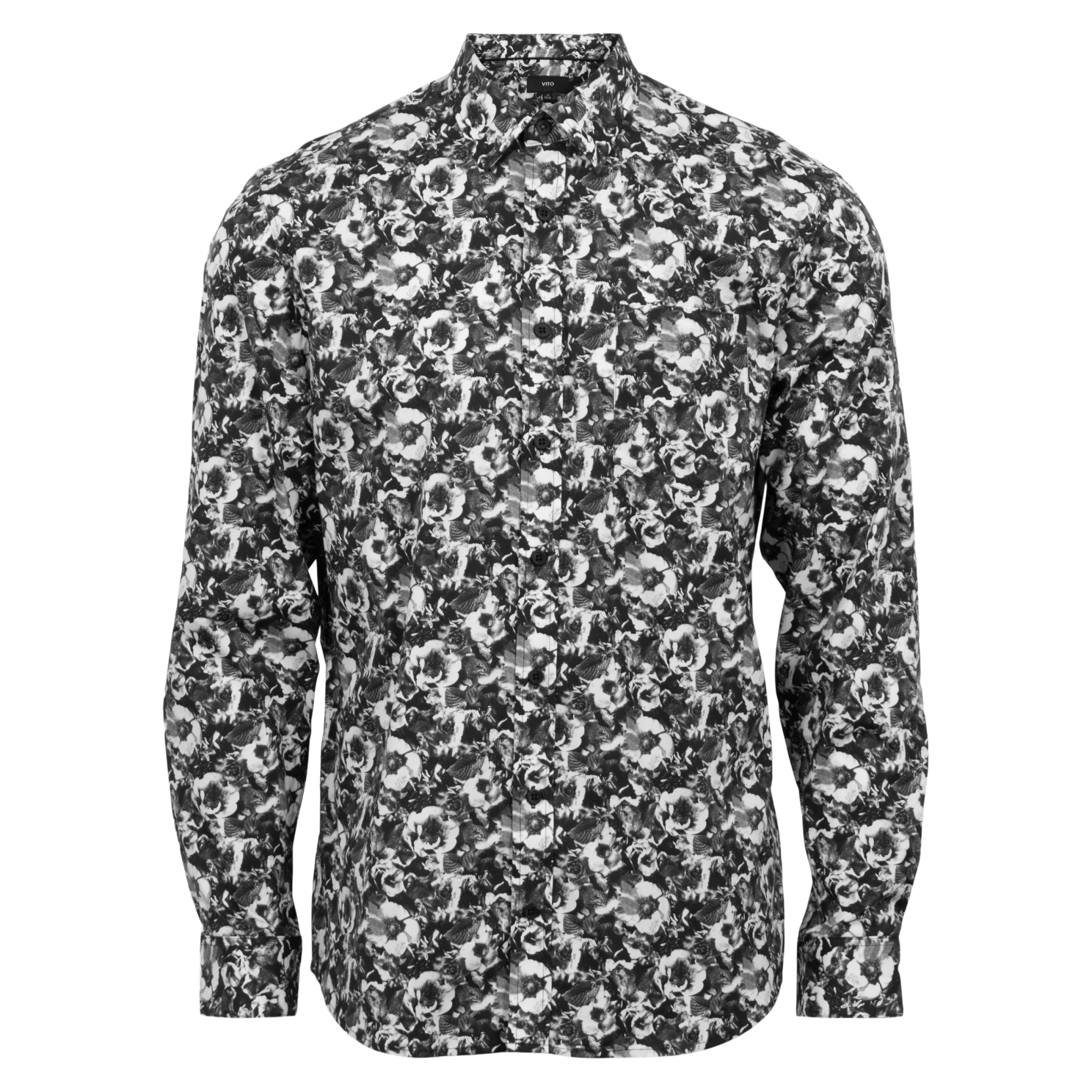 Vito Elron Herreskjorte – Jet Black – Stilfuld Tilbud!