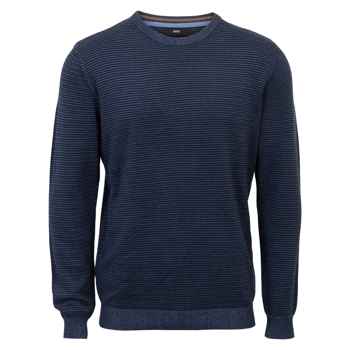 Vito Viggo Navy Striktrøje til Mænd – Udsalg på Plus Size