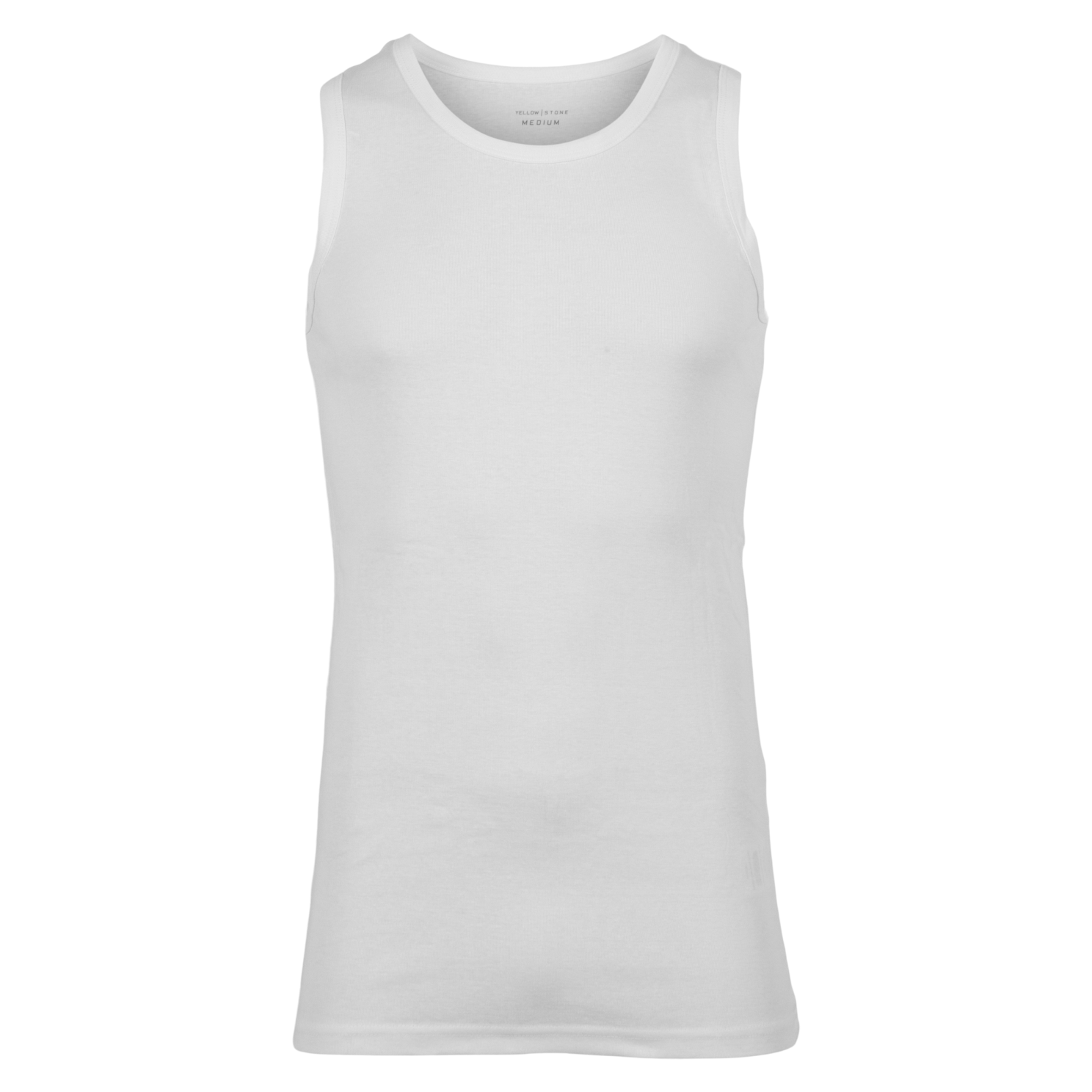 Yellowstone Clark Herre Undertrøje – Hvid Plus Size Tilbud
