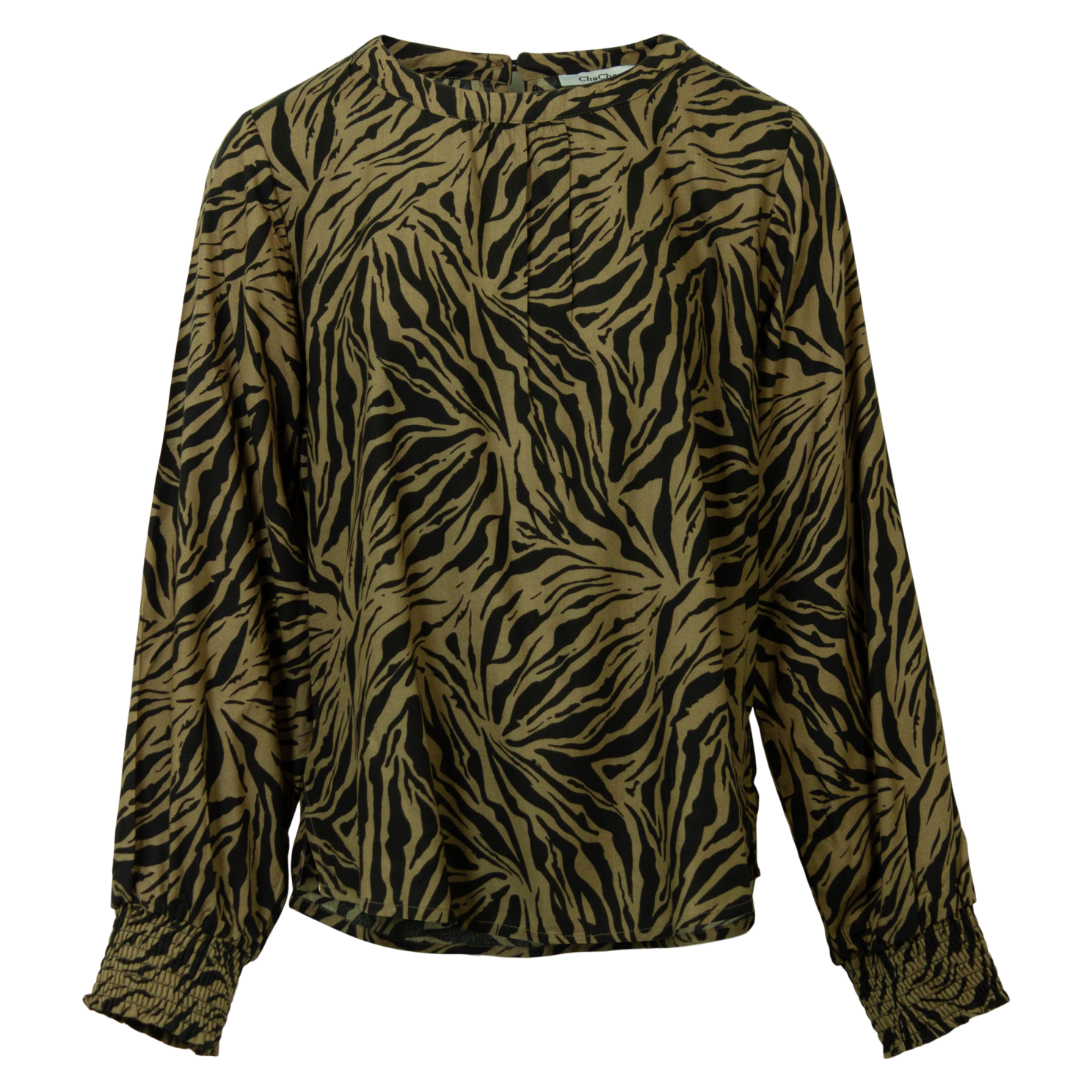 Zbyz Plus Size Damebluse i Khaki – Elegant til enhver lejlighed!