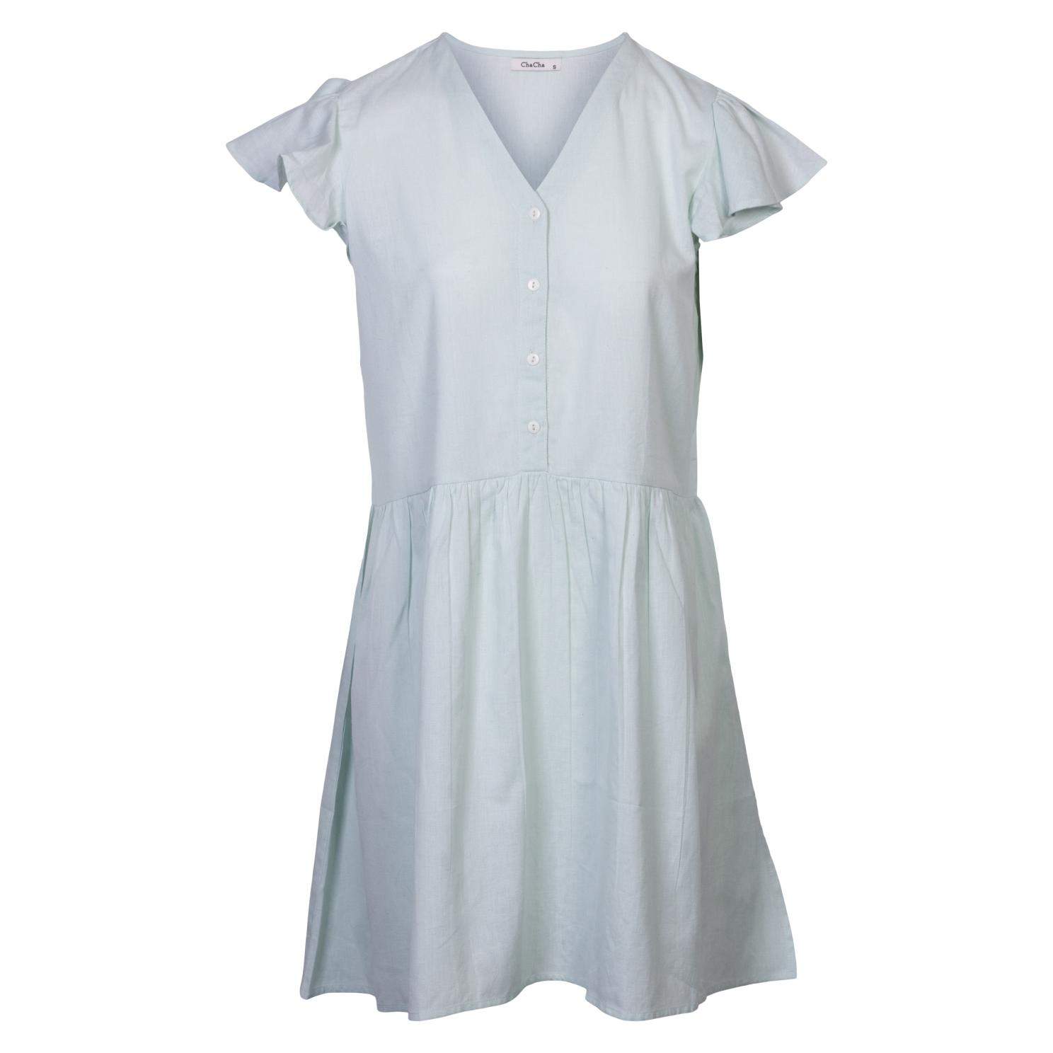 Elegant Mintfarvet Plus Size Damekjole – Stil og Komfort