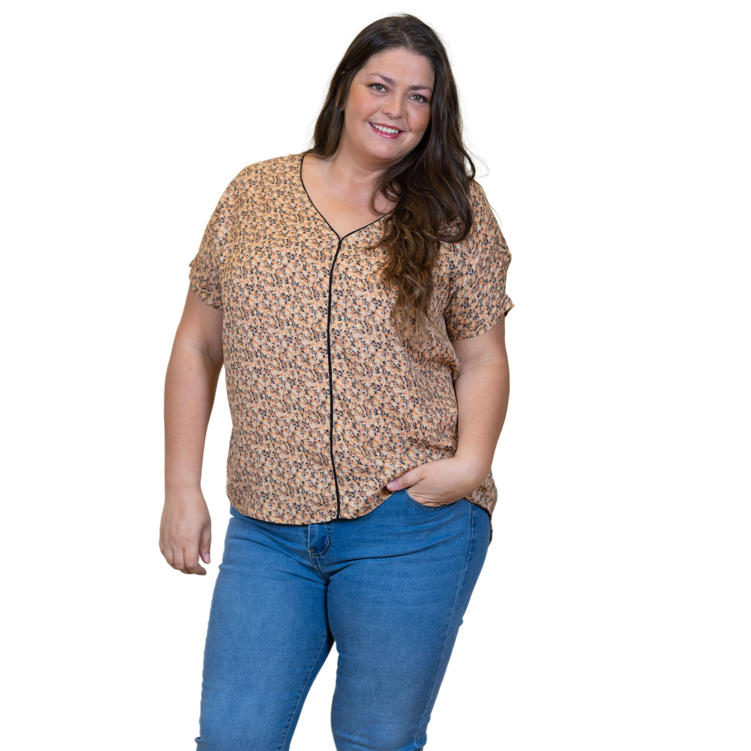 Zbyz Plus Size Kortærmet Bluse - Fantastisk Tilbud!