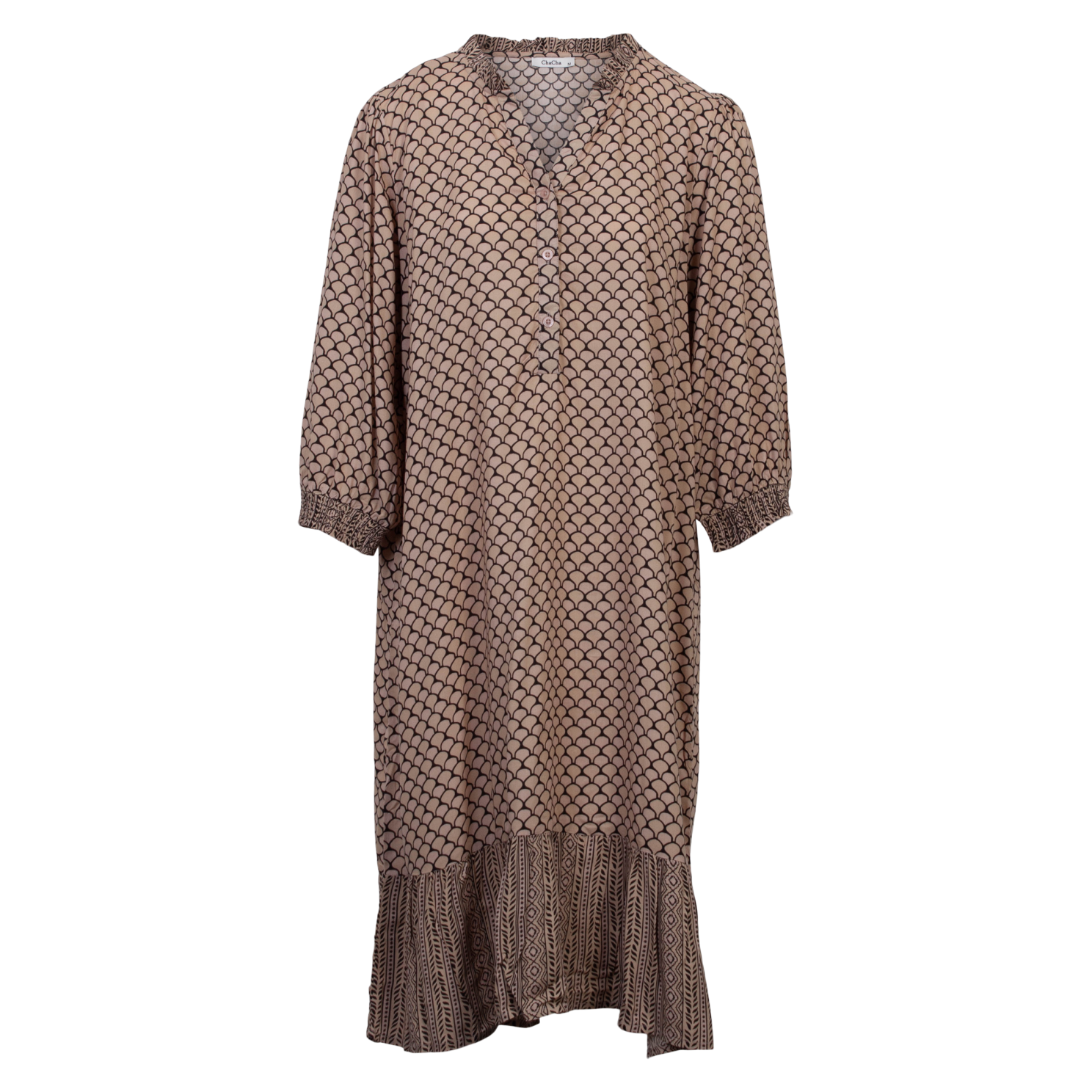 Zbyz Elegant Plus Size Tunika til Dame – Beige Skønhed