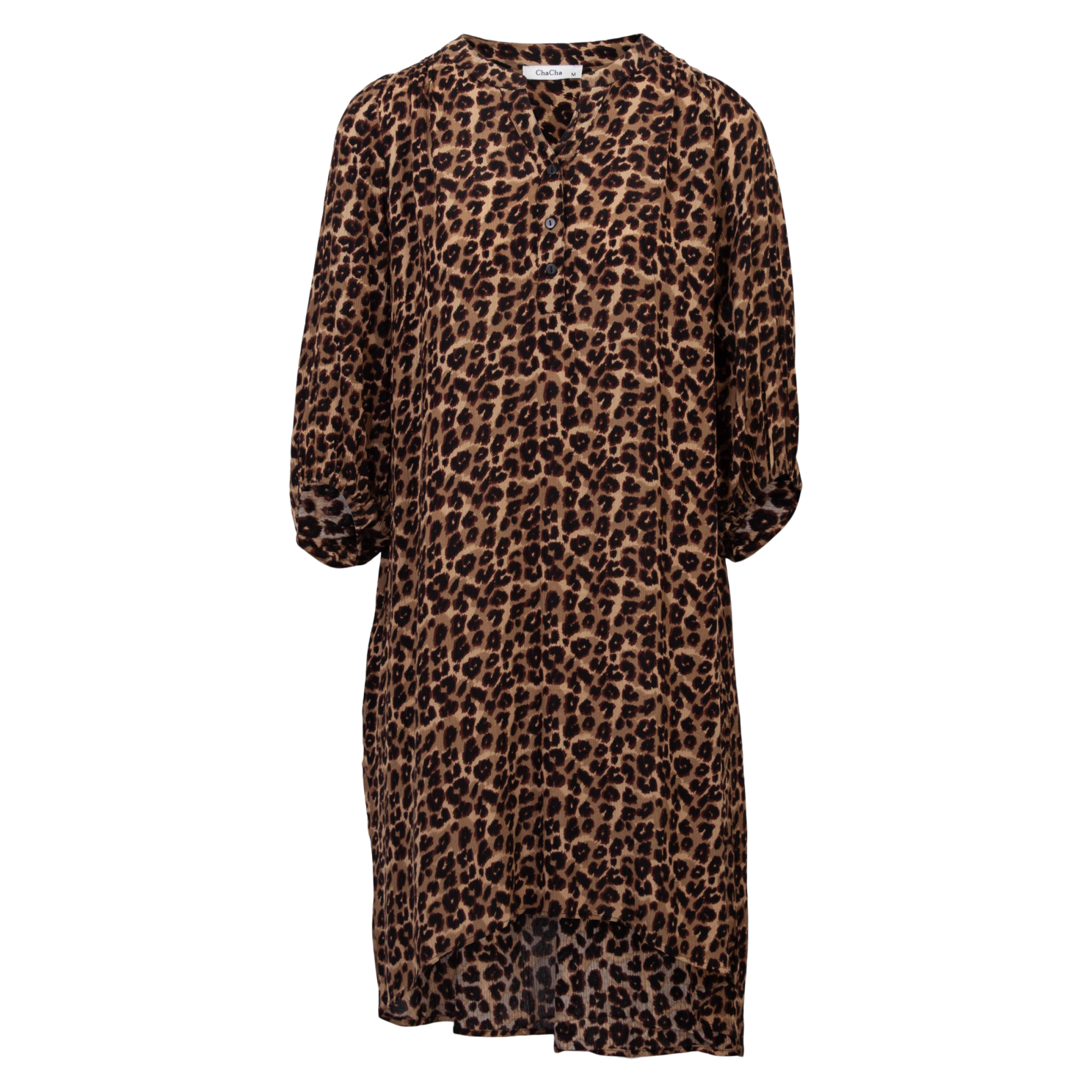 Brun Leopardprint Tunika - Et Must-Have til Garderoben!
