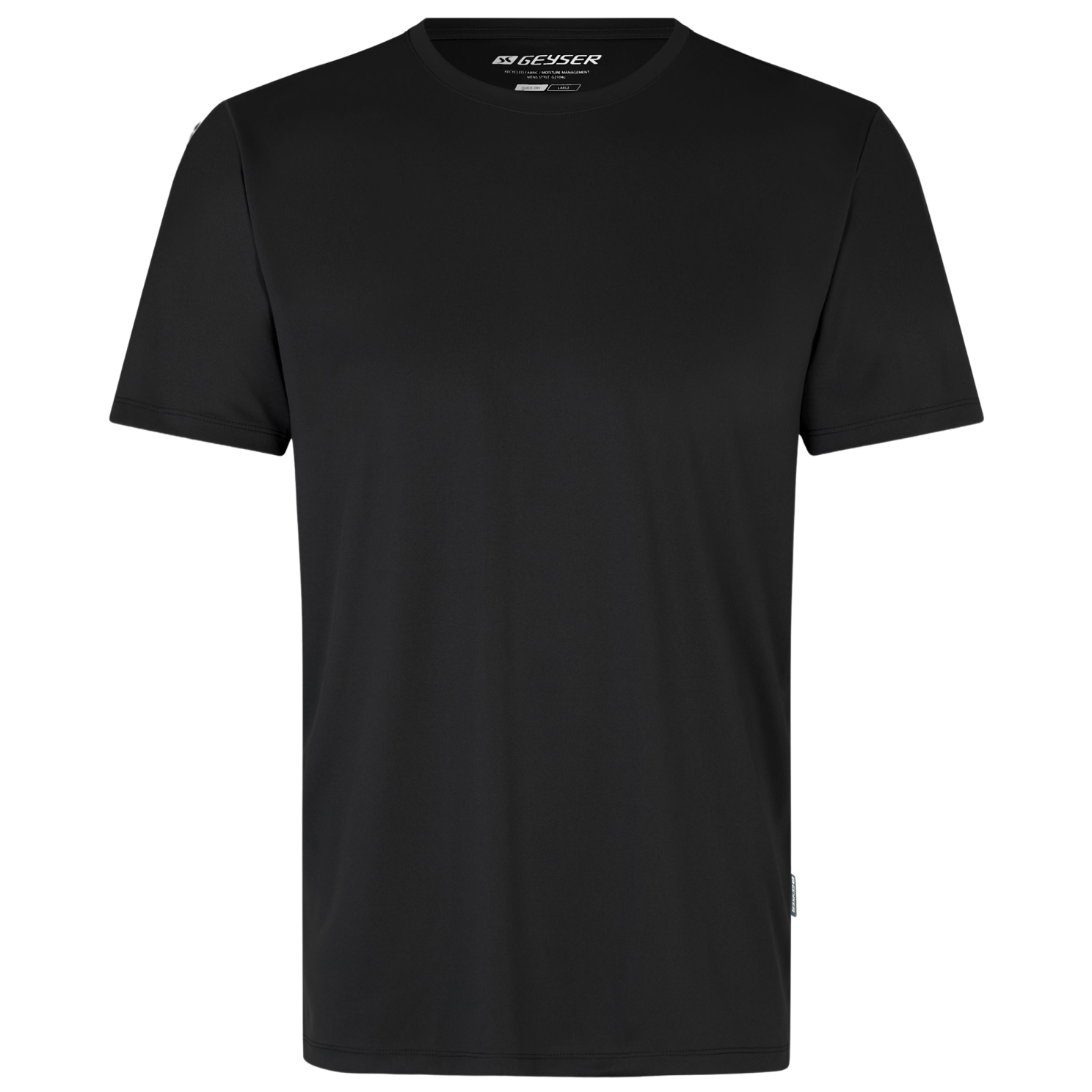 Geyser Essential Plus Size Trænings T-shirt til Mænd - Sort