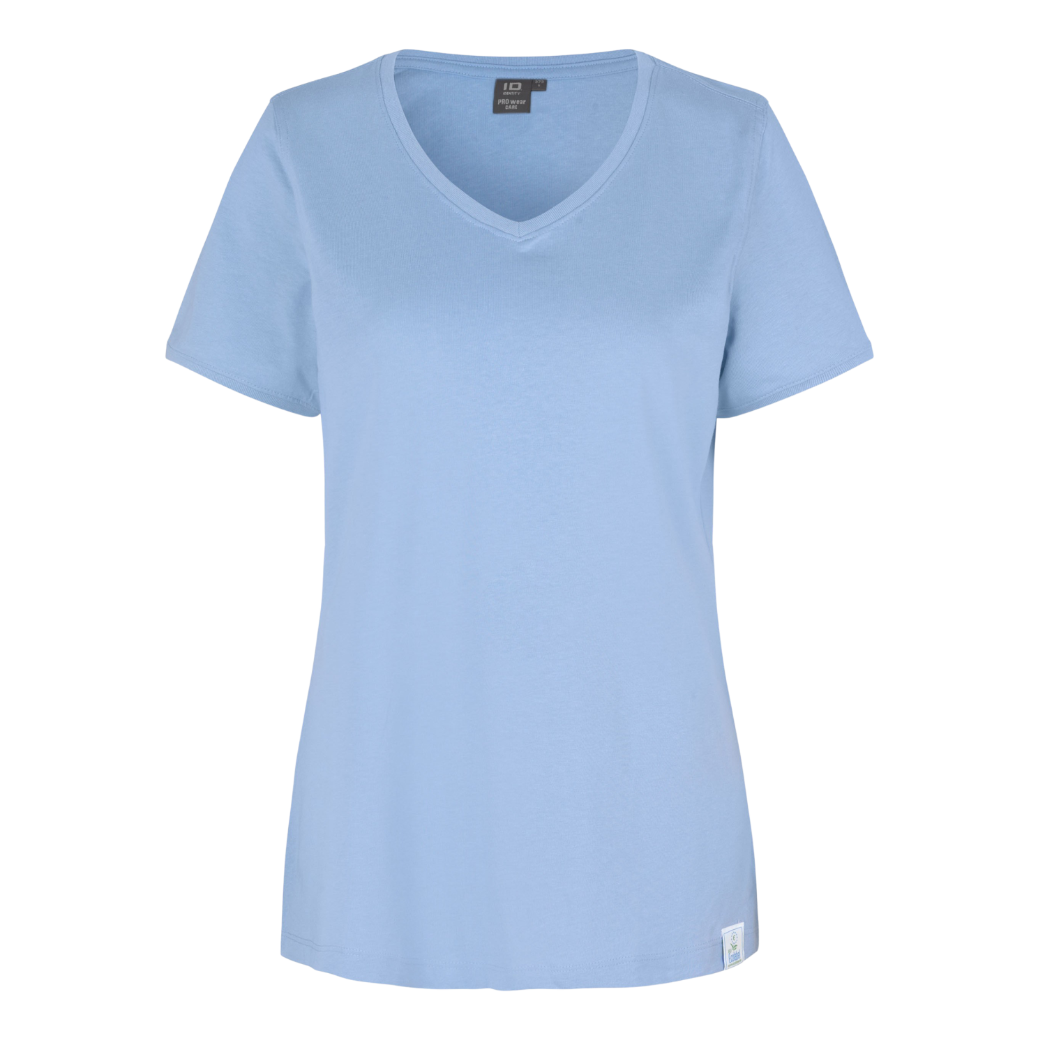 ID Pro Wear T-shirt til Damer – Lyseblå Plus Size Tilbud
