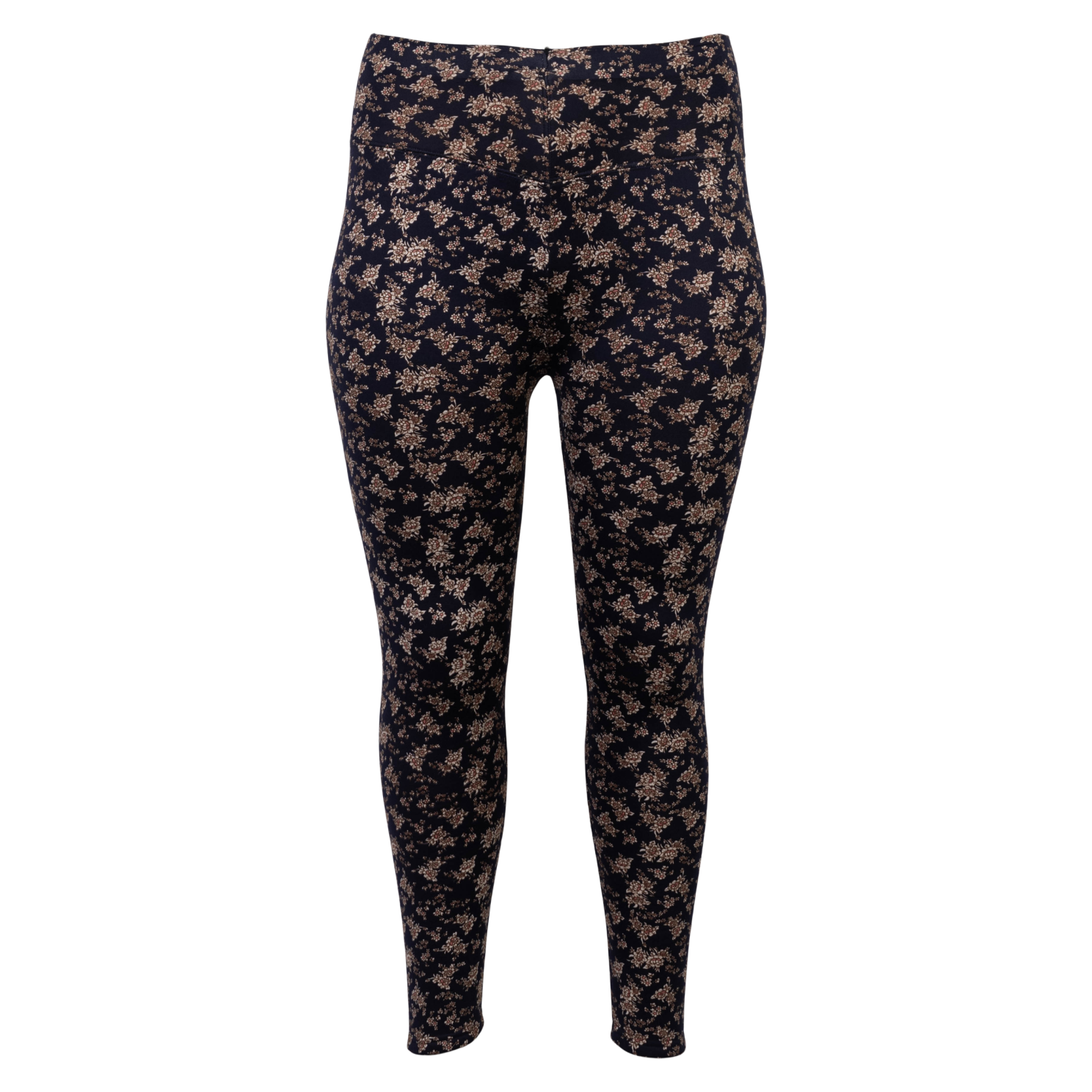 Anyway Dame Termoleggings Fleece – Navy Blomster Tilbud