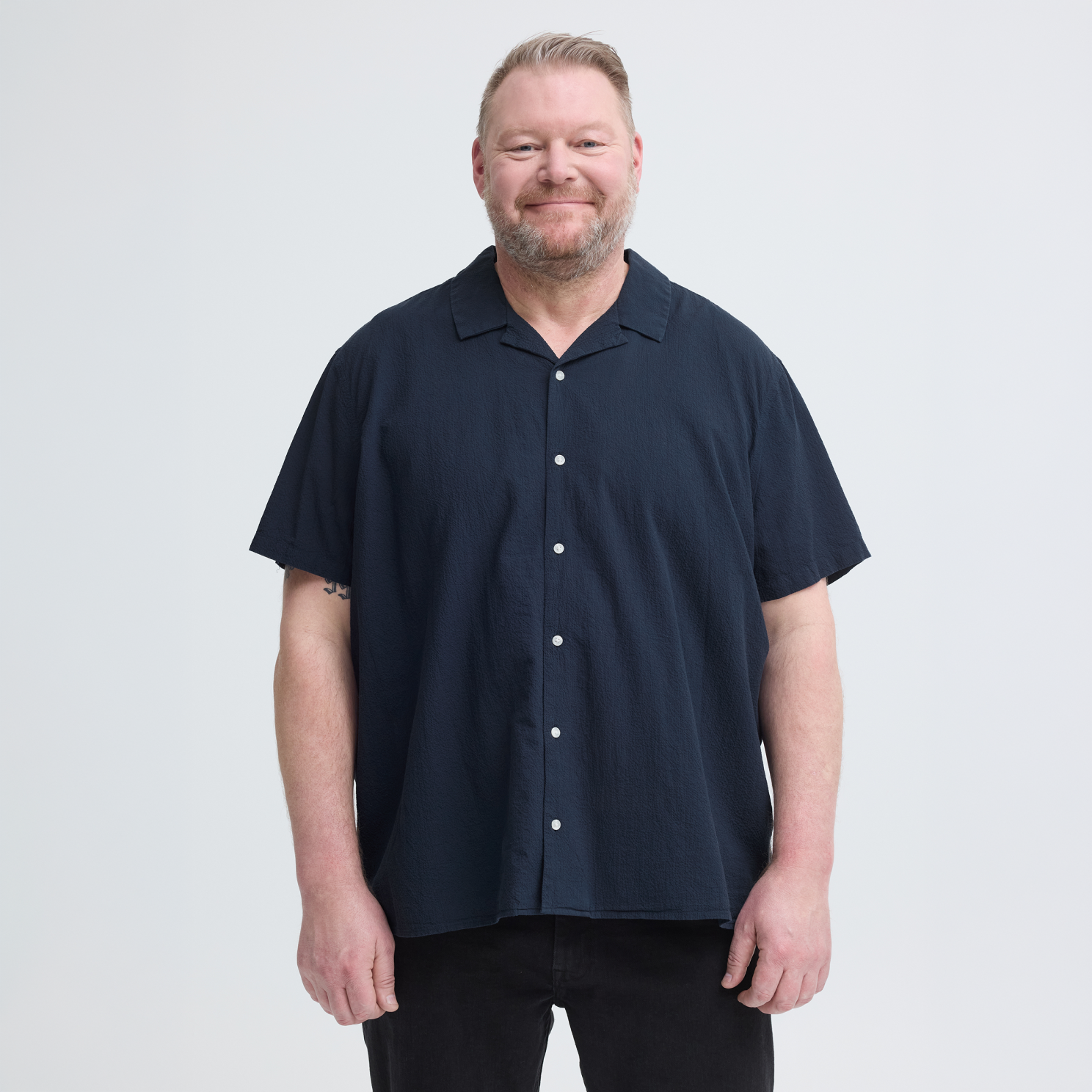 Blend Avan Herre Kortærmet Skjorte Salute    i Store Plus Size Størrelser