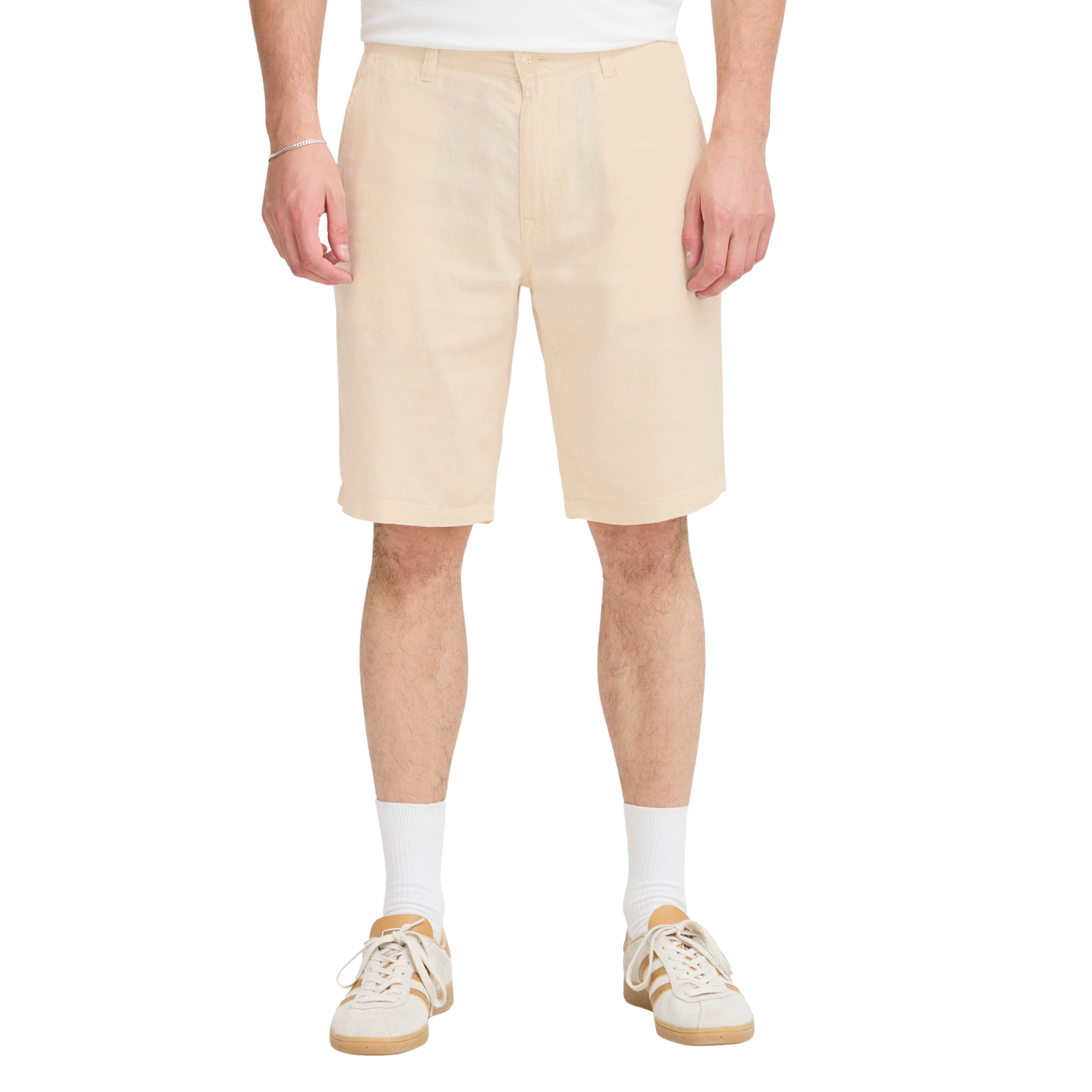 Blend Billy Herre Shorts – Komfortabel Hørmix i Beige