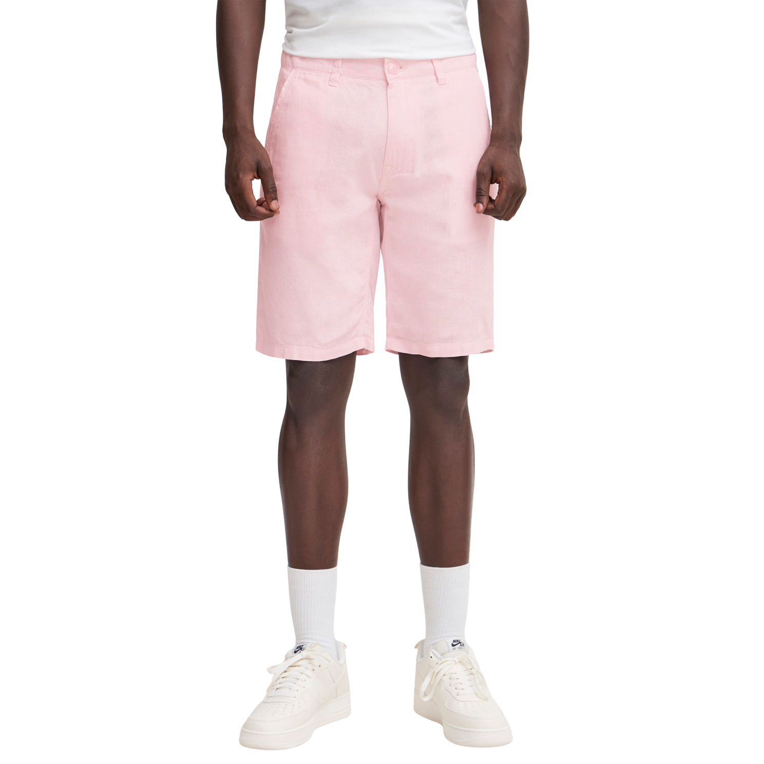 Blend Billy Herre Shorts – Hørmix i Chalk Pink – Fantastisk Tilbud!
