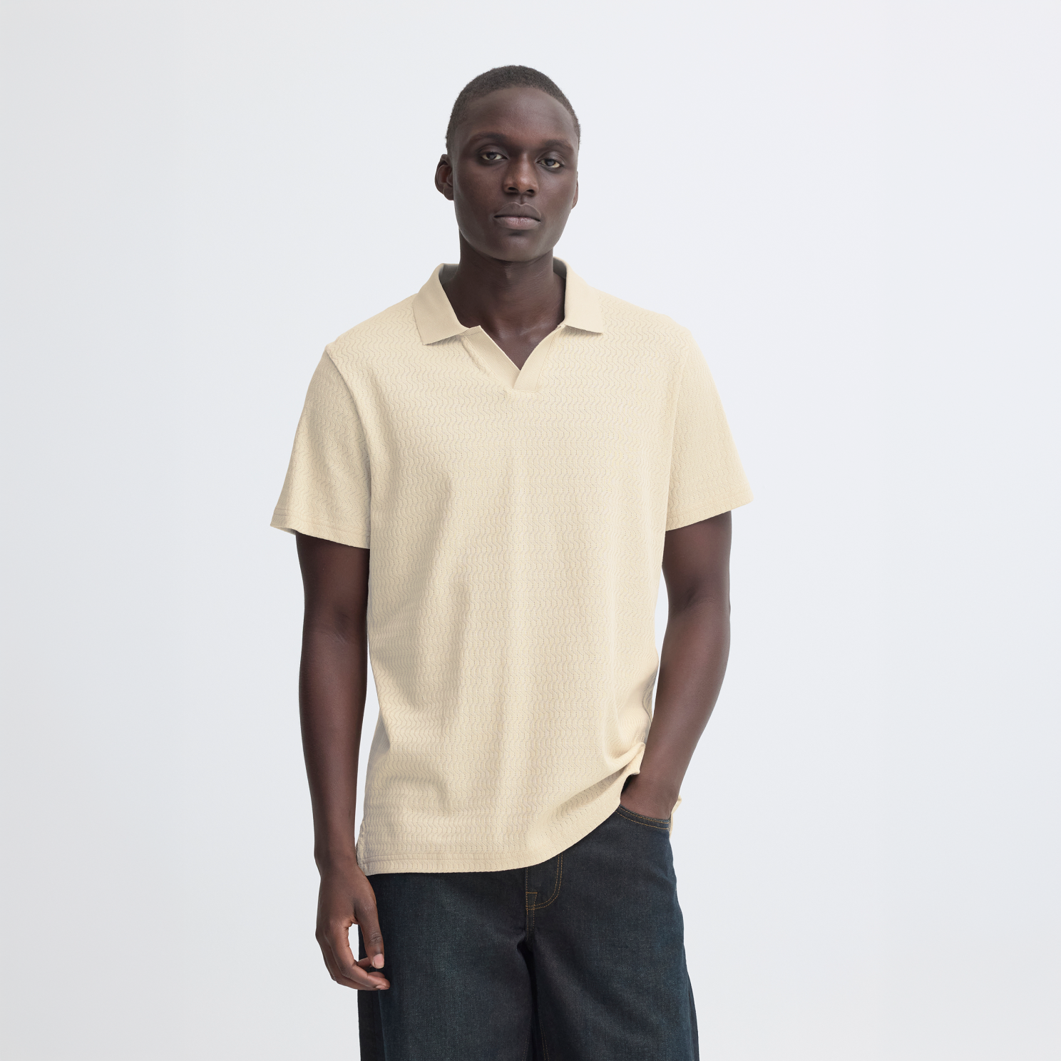 Blend Eskild Herre Polo Oyster Gray    i Store Plus Size Størrelser