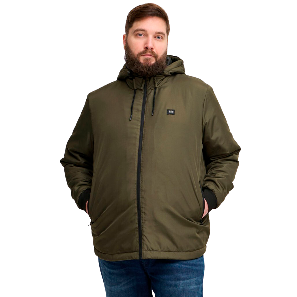 Stilfuld Plus Size Herrejakke – Forest Night Tilbud!