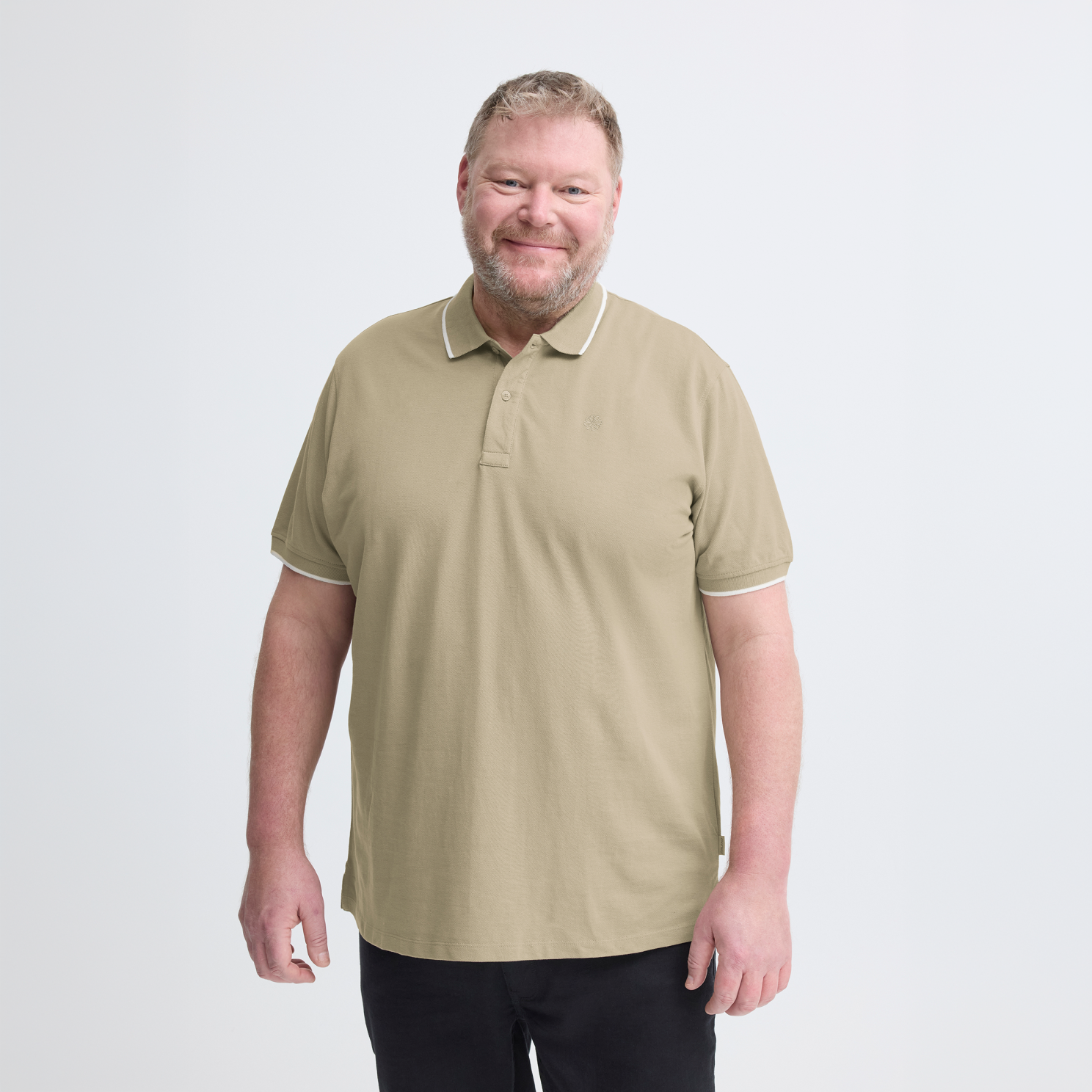 Blend Herre Polo Winter Twig    i Store Plus Size Størrelser