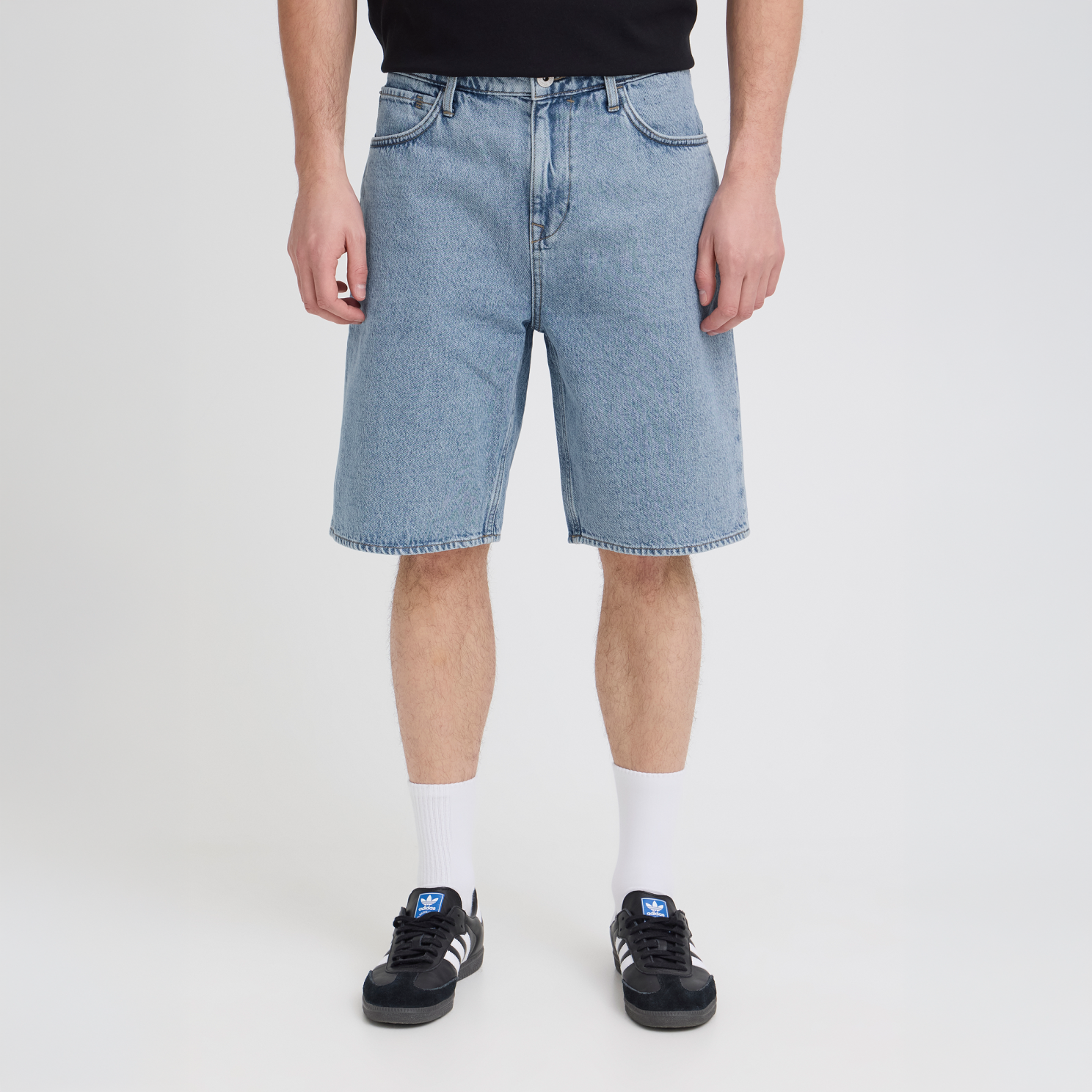 Blend Herre Shorts Denim Light Blue   i Store Plus Size Størrelser