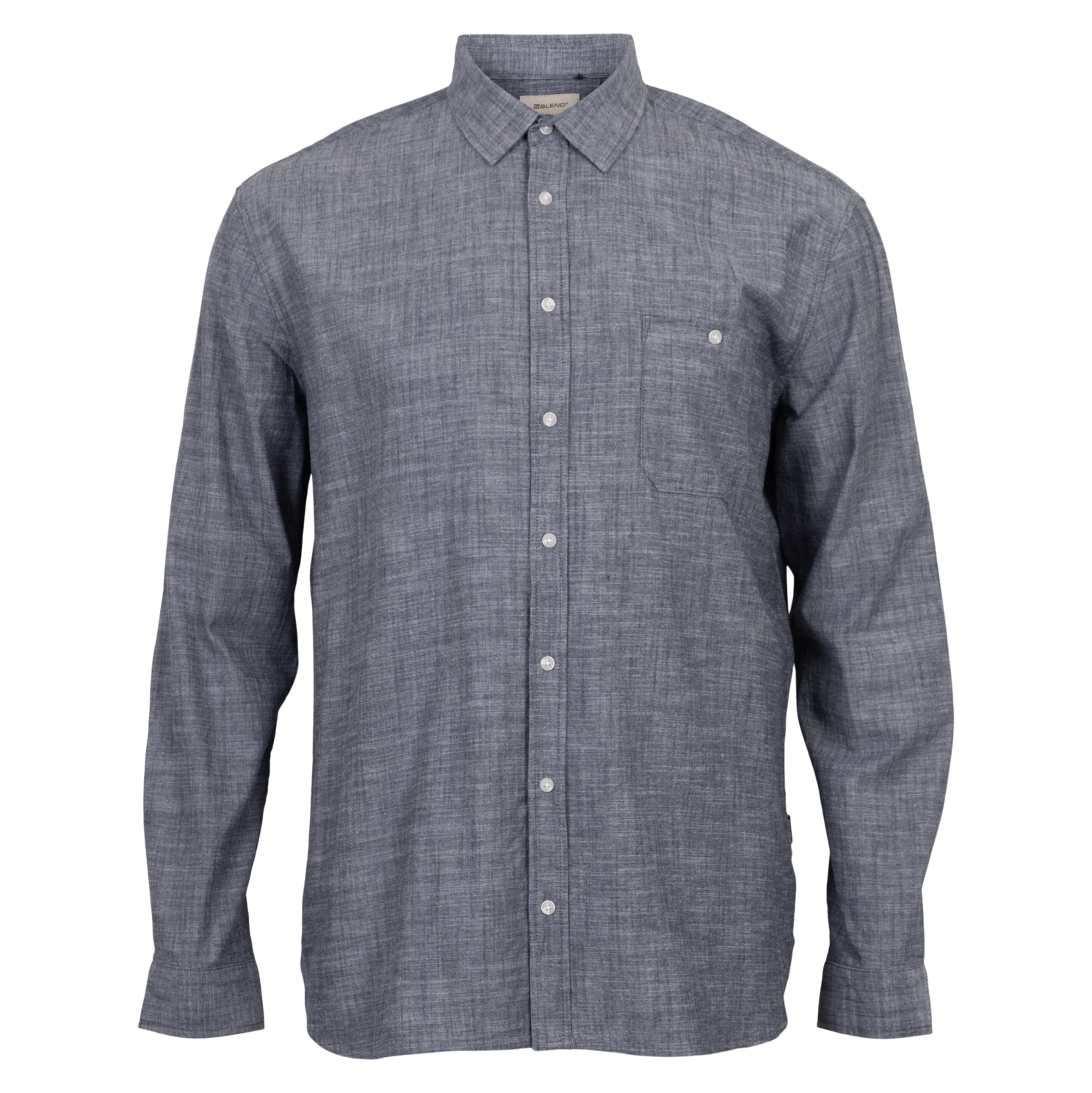 Blend Herre Skjorte - Dress Blues Plus Size Tilbud