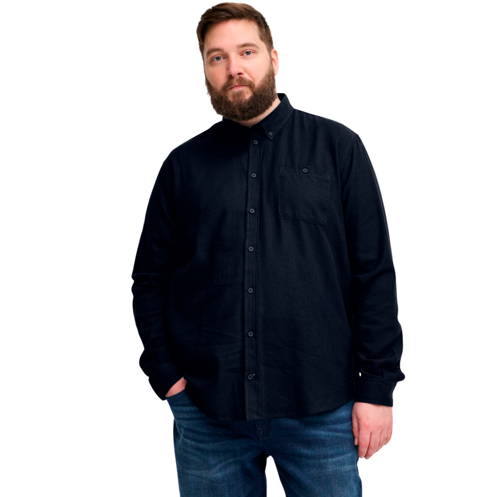 Blend Herre Plus Size Skjorte – Sort Tilbud!