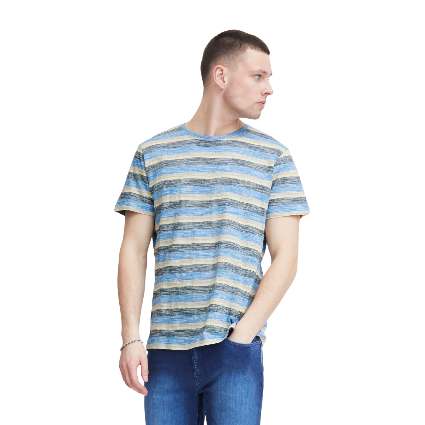 Blend Herre T-shirt i Cashmere Blue - Plus Size Tilbud