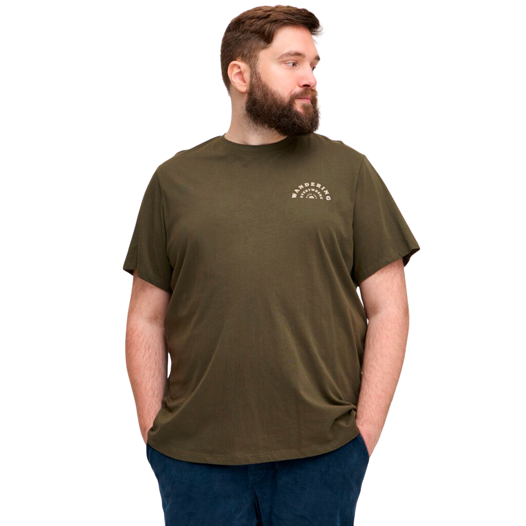 Blend Herre T-shirt Plus Size - Forest Night Tilbud!
