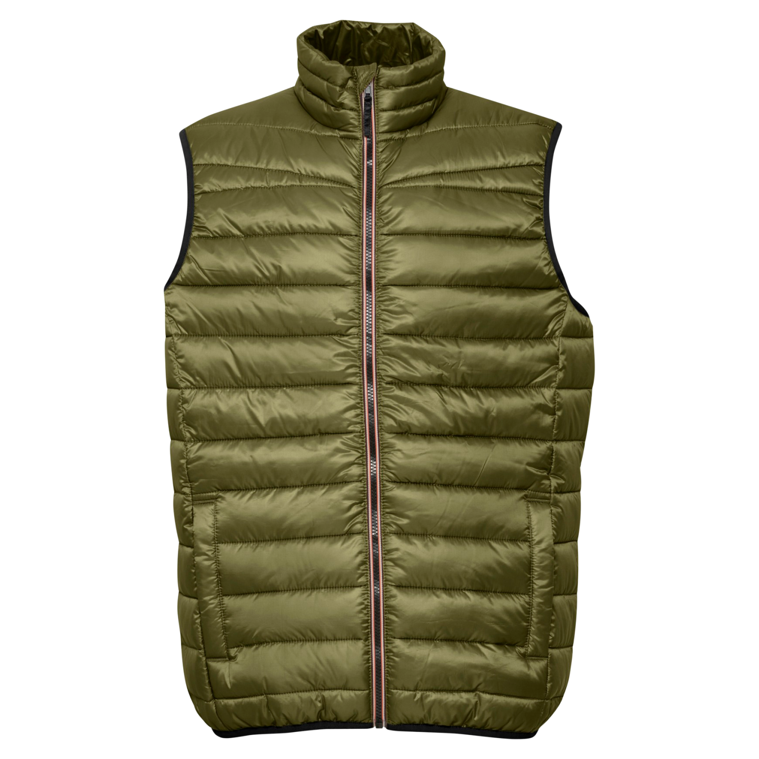 Stilfuld Vendbar Vintervest til Plus Size Mænd - Olive Night