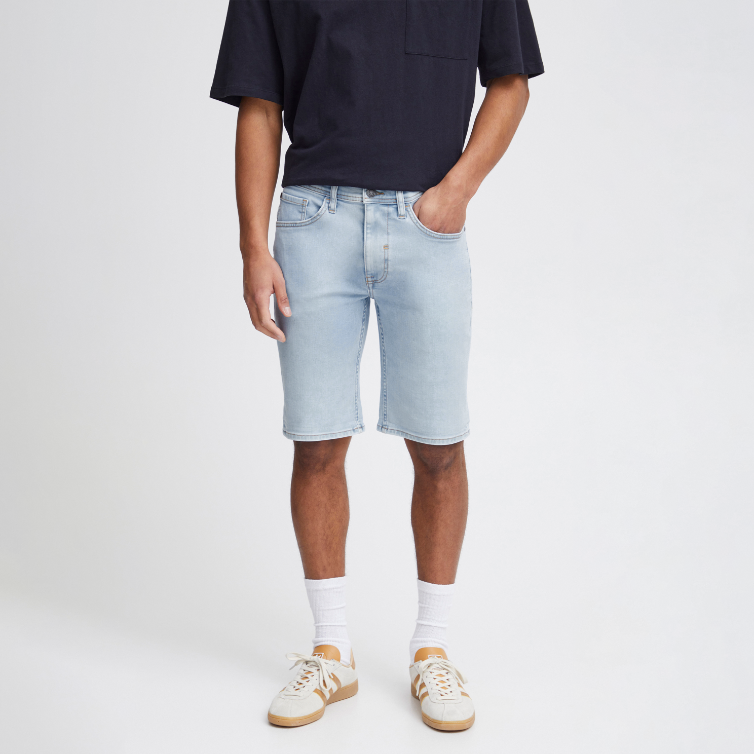 Blend Jet Herre Denim Shorts – Bleget Blå til Sommeren