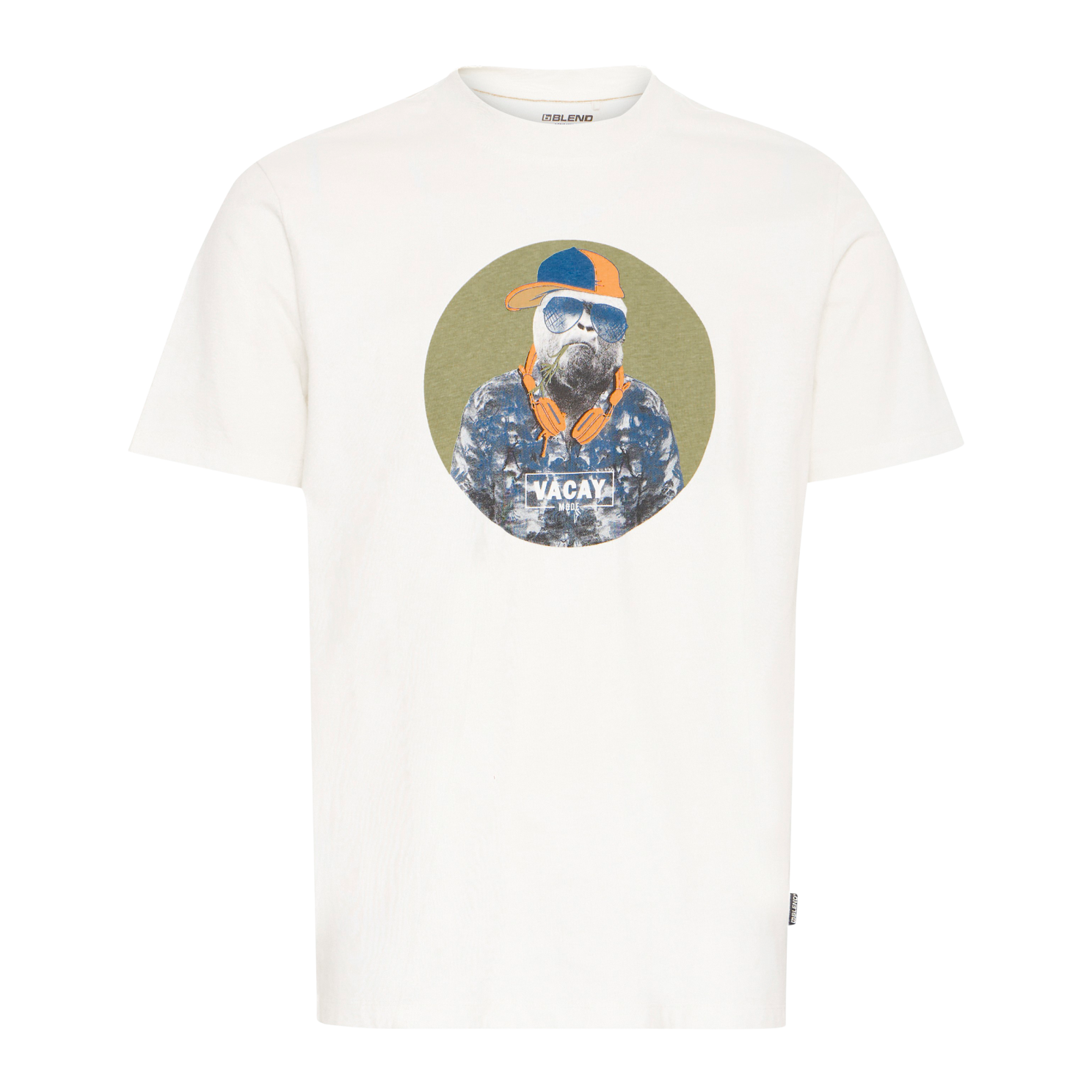 Blend Jeton Herre T-shirt – Snow White Tilbud!