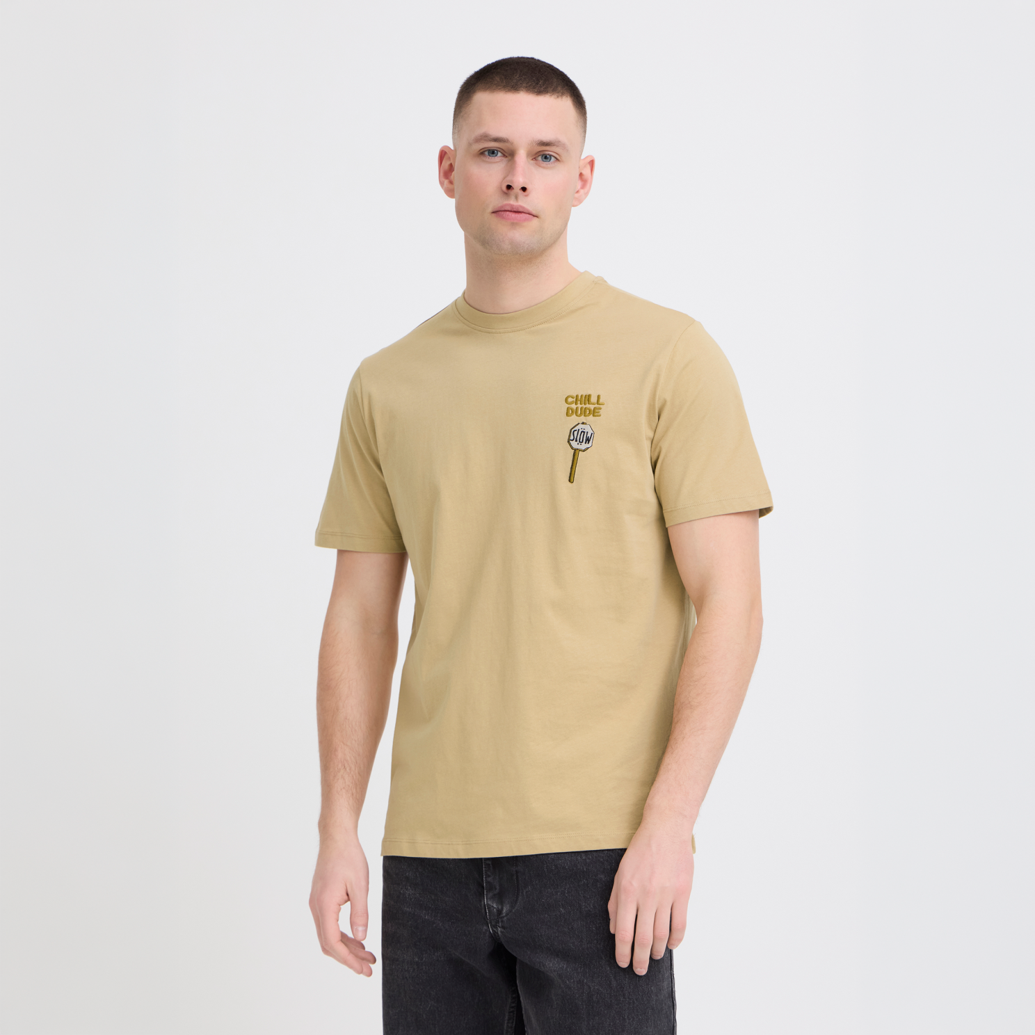 Blend Kameron Herre  -shirt Starfish    i Store Plus Size Størrelser
