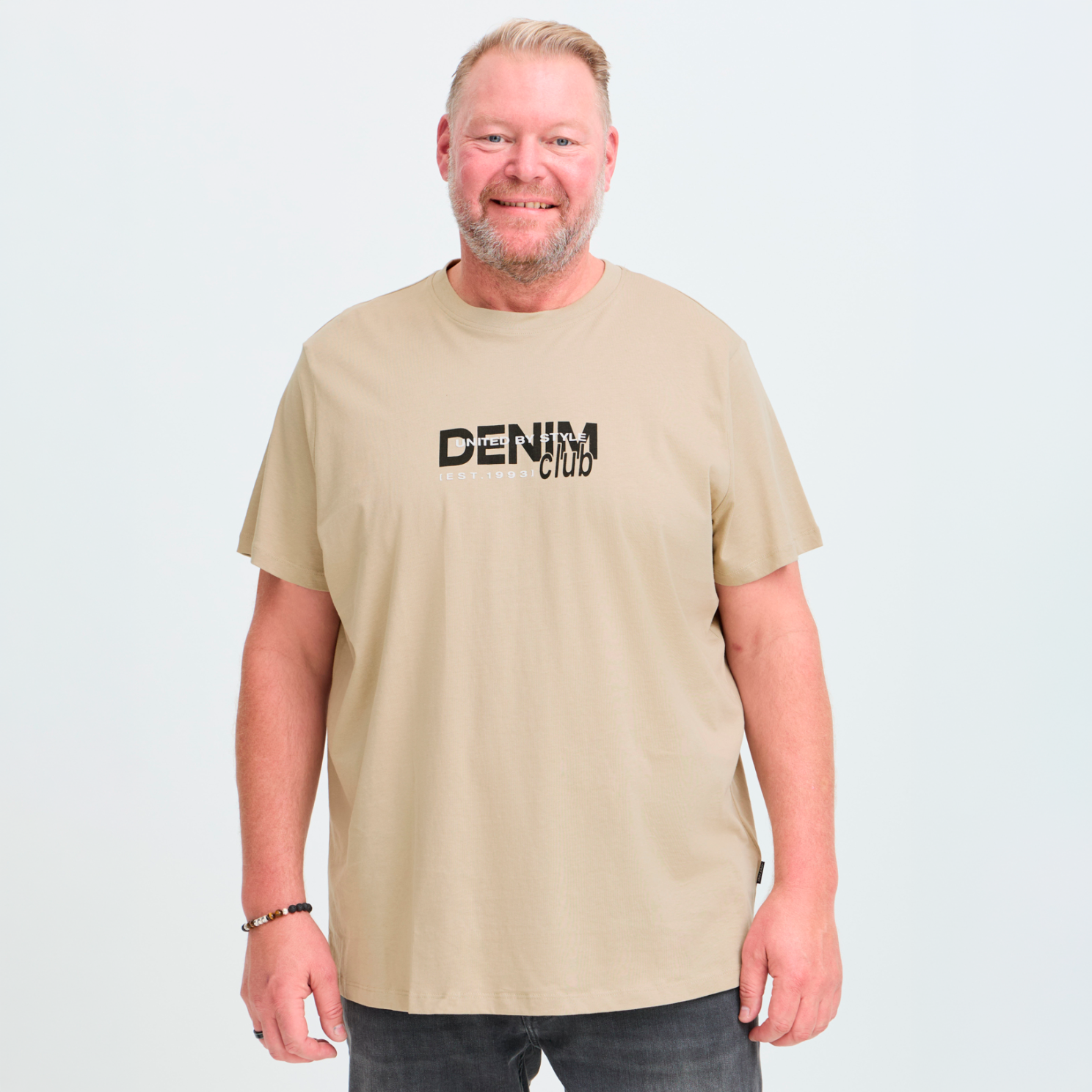 Blend Kasmir Herre -shirt Crockery i Store Plus Size Størrelser