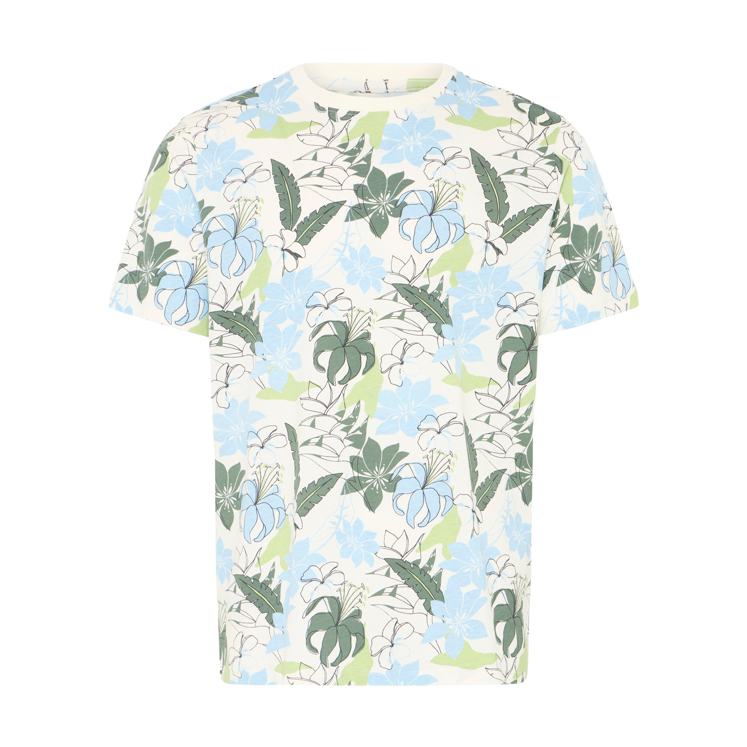Blend Kinsley Herre  -shirt Vanilla Ice    i Store Plus Size Størrelser