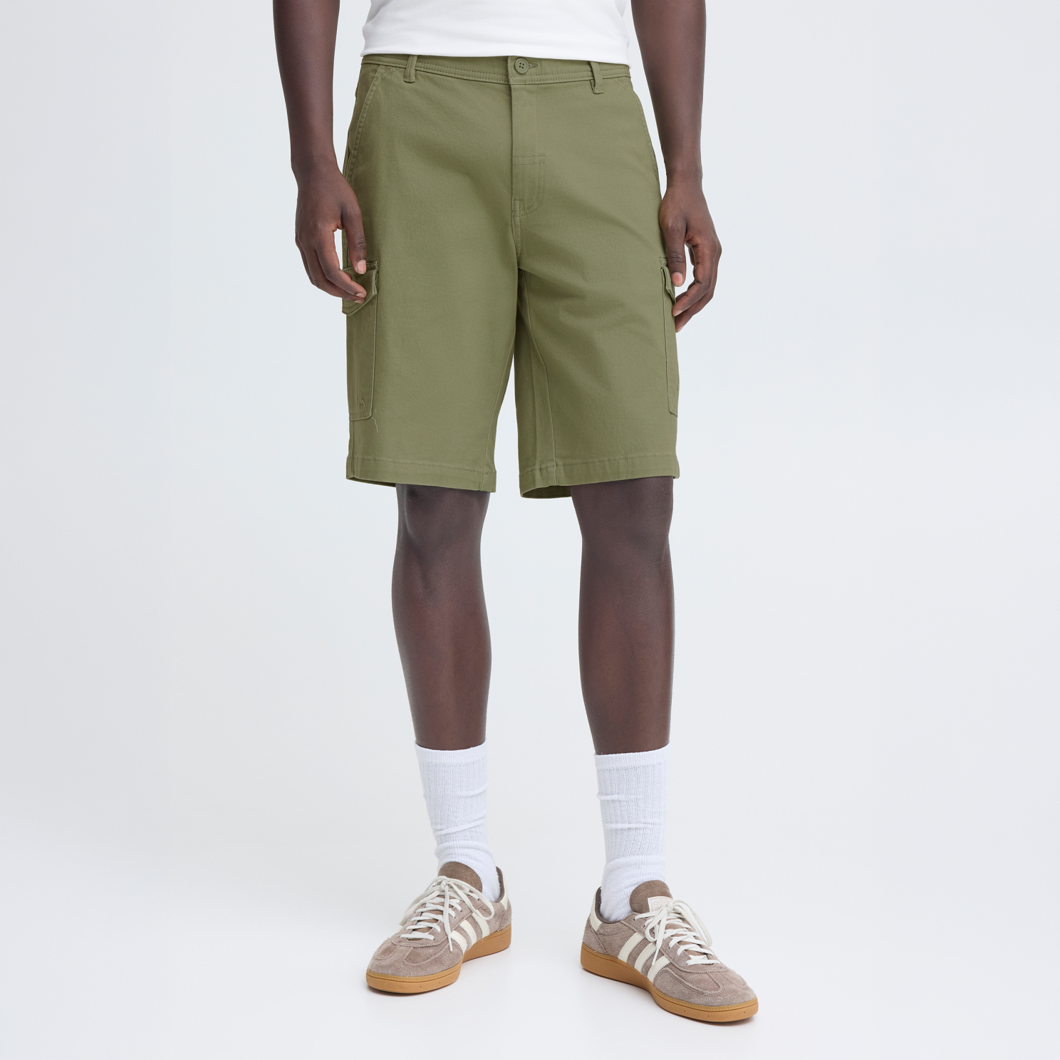 Blend Mason Herre Shorts Oil Green   i Store Plus Size Størrelser
