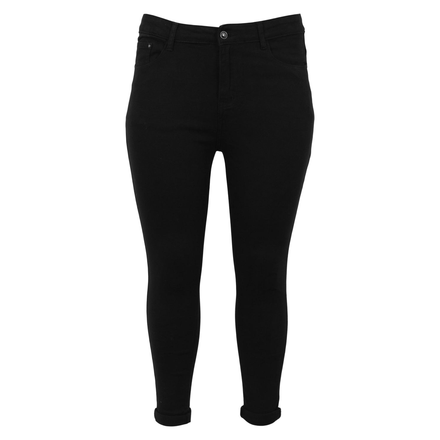 Elegant Plus Size Skinny Jeans i Sort – Uundgåelig Must-Have!