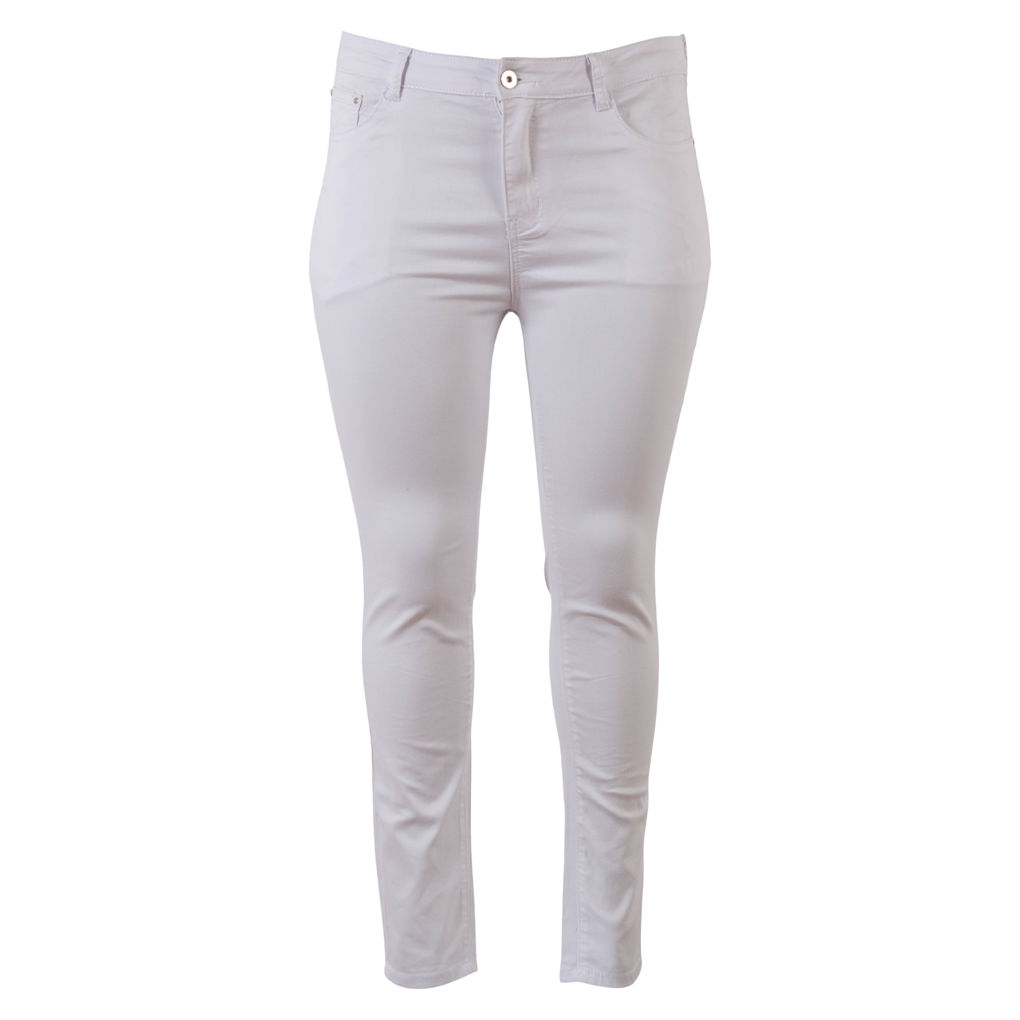 Elegant Hvide Plus Size Jeans til Dame – Komfortabel Stil