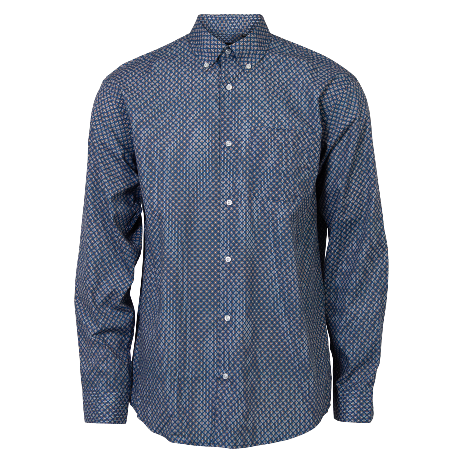 Carnét Ash Plus Size Herreskjorte i Mørk Denim – Stilfuld!