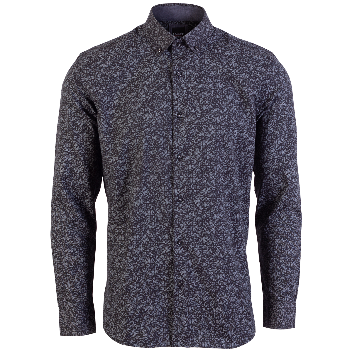 Elegant Sort Plus Size Herreskjorte – Stilfuld Komfort