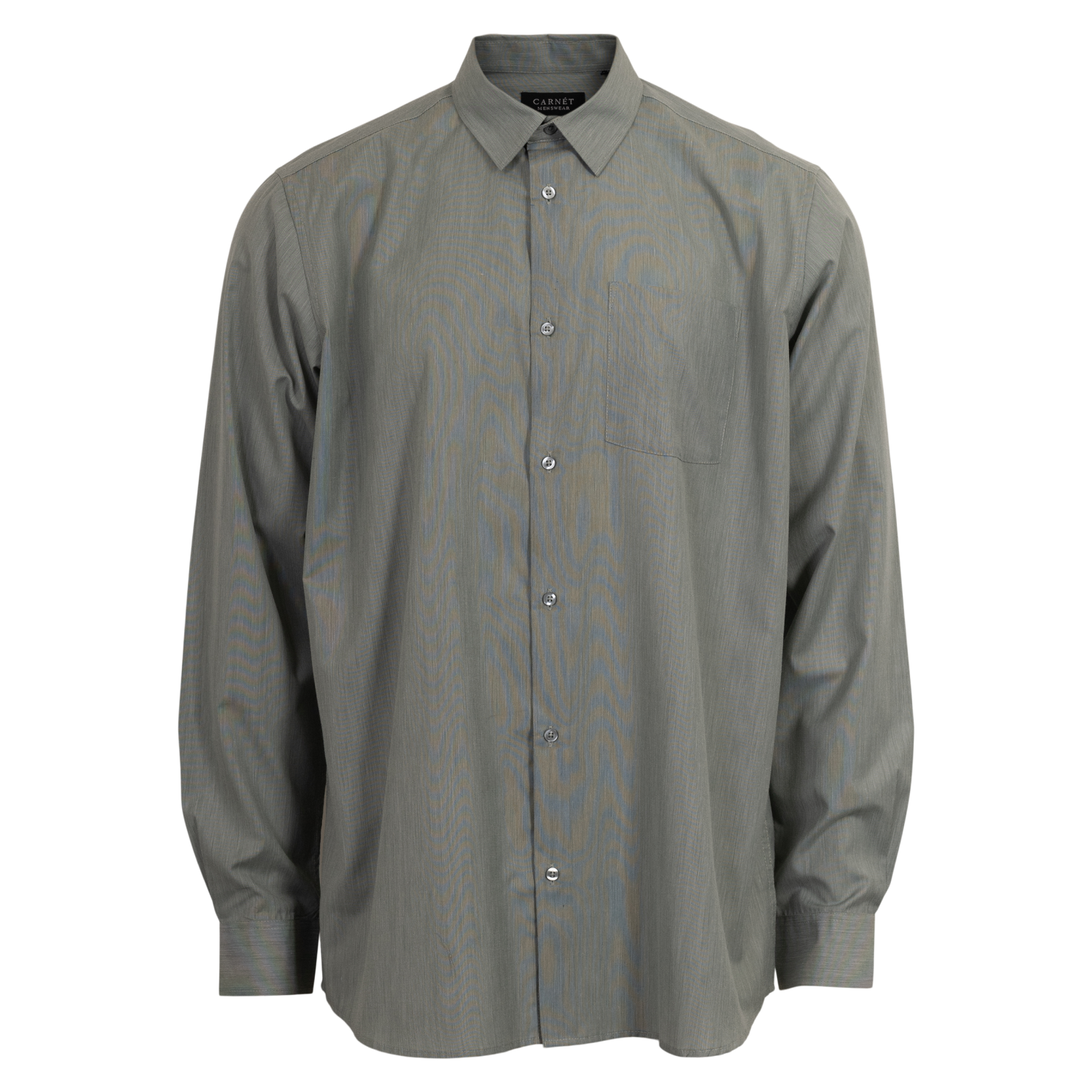 Carnét Herre Skjorte Green   i Store Plus Size Størrelser