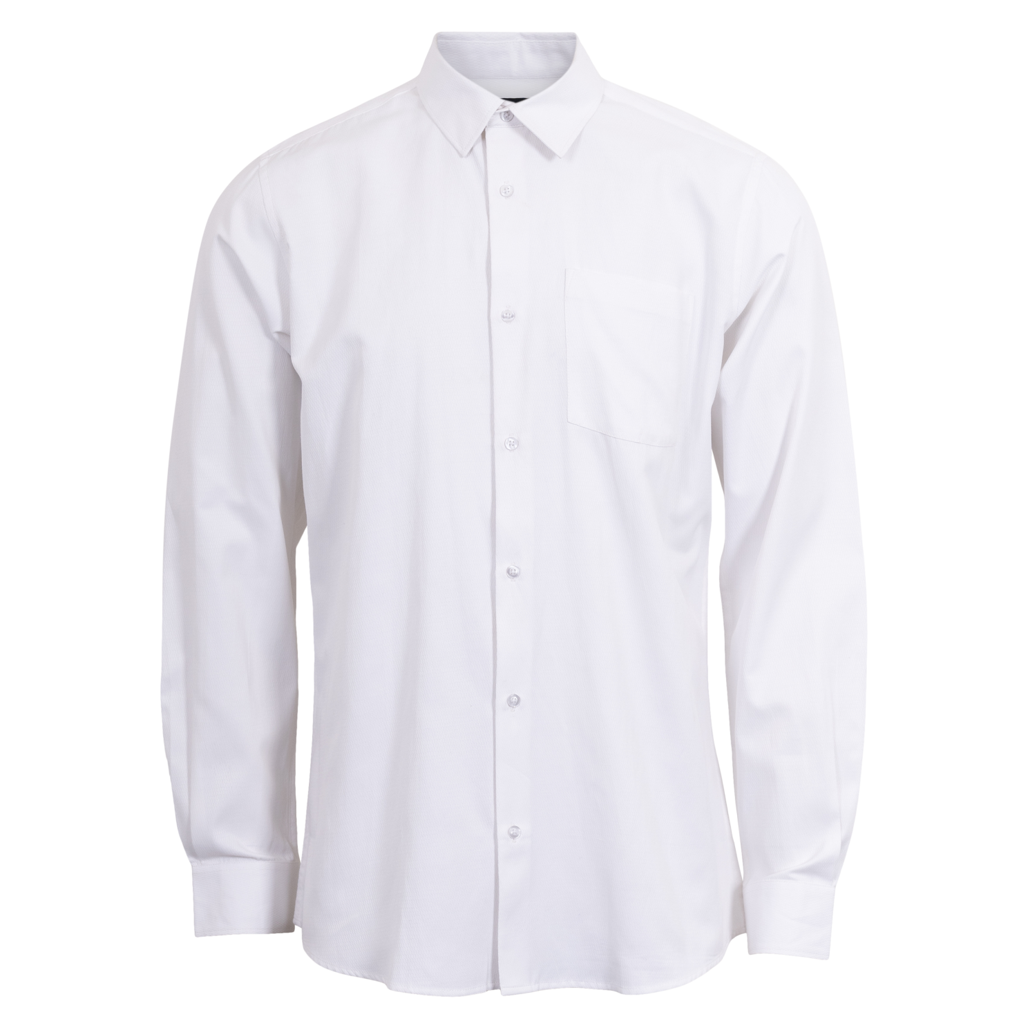 Carnét Herre Skjorte White   i Store Plus Size Størrelser