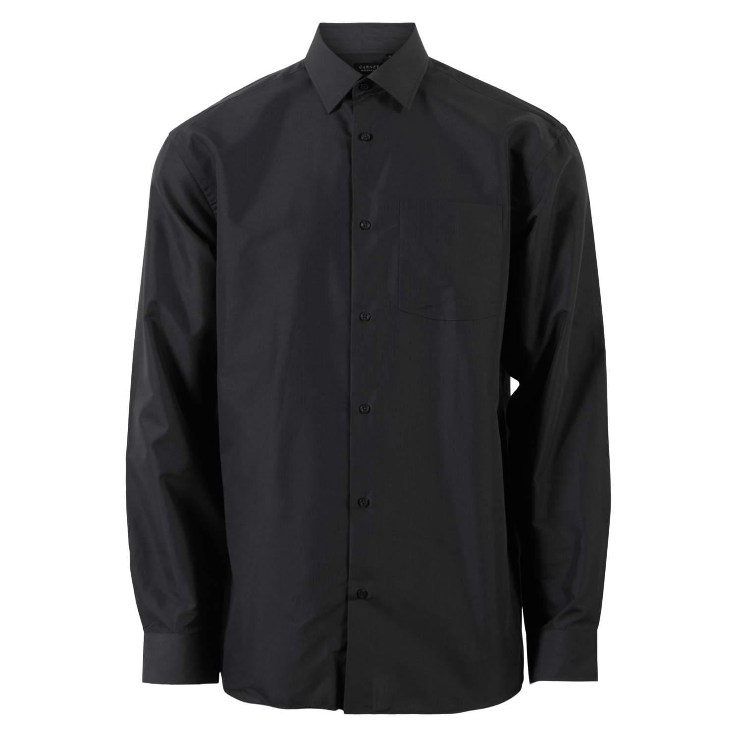Carnét Jaxon Herreskjorte i Sort – Plus Size Tilbud!