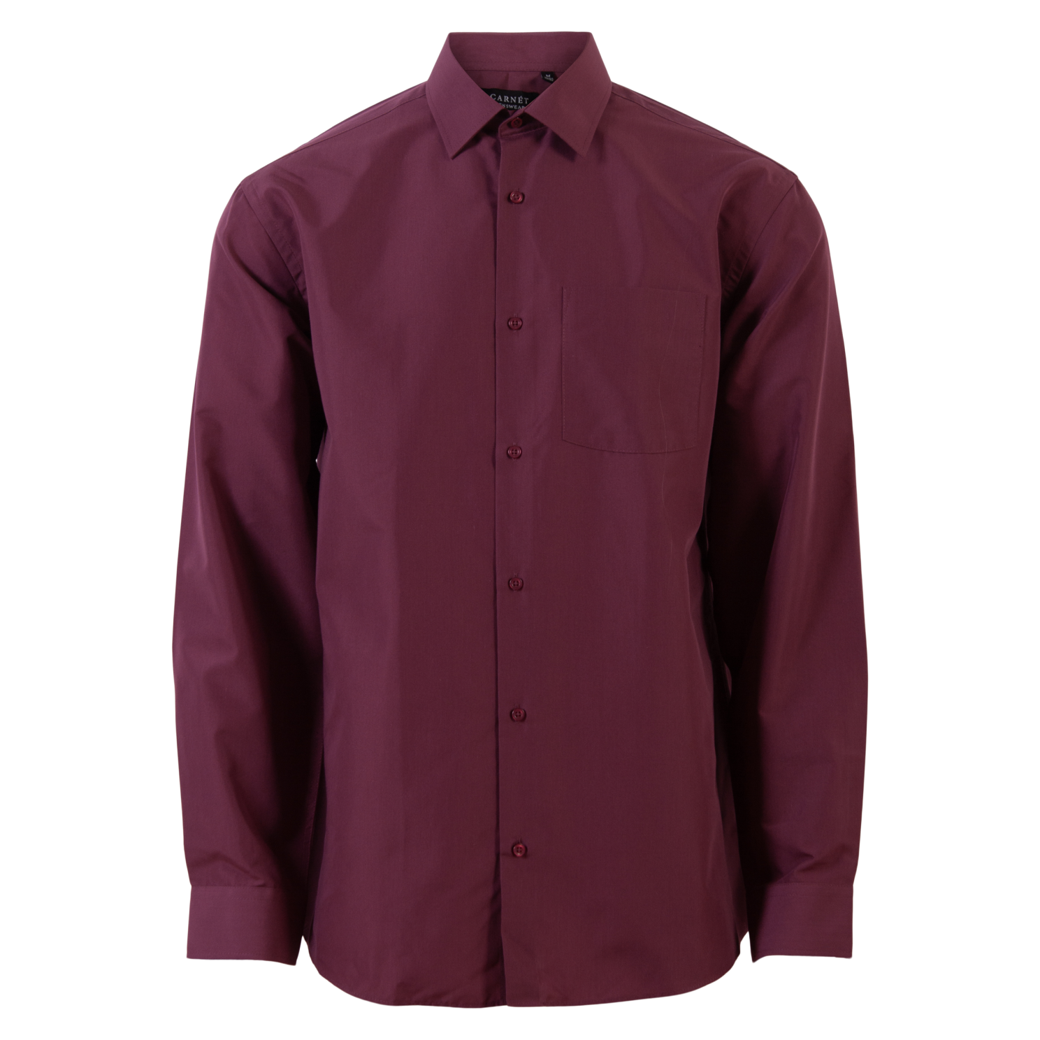 Elegant Bordeaux Herreskjorte i Plus Størrelse – Udsalg!