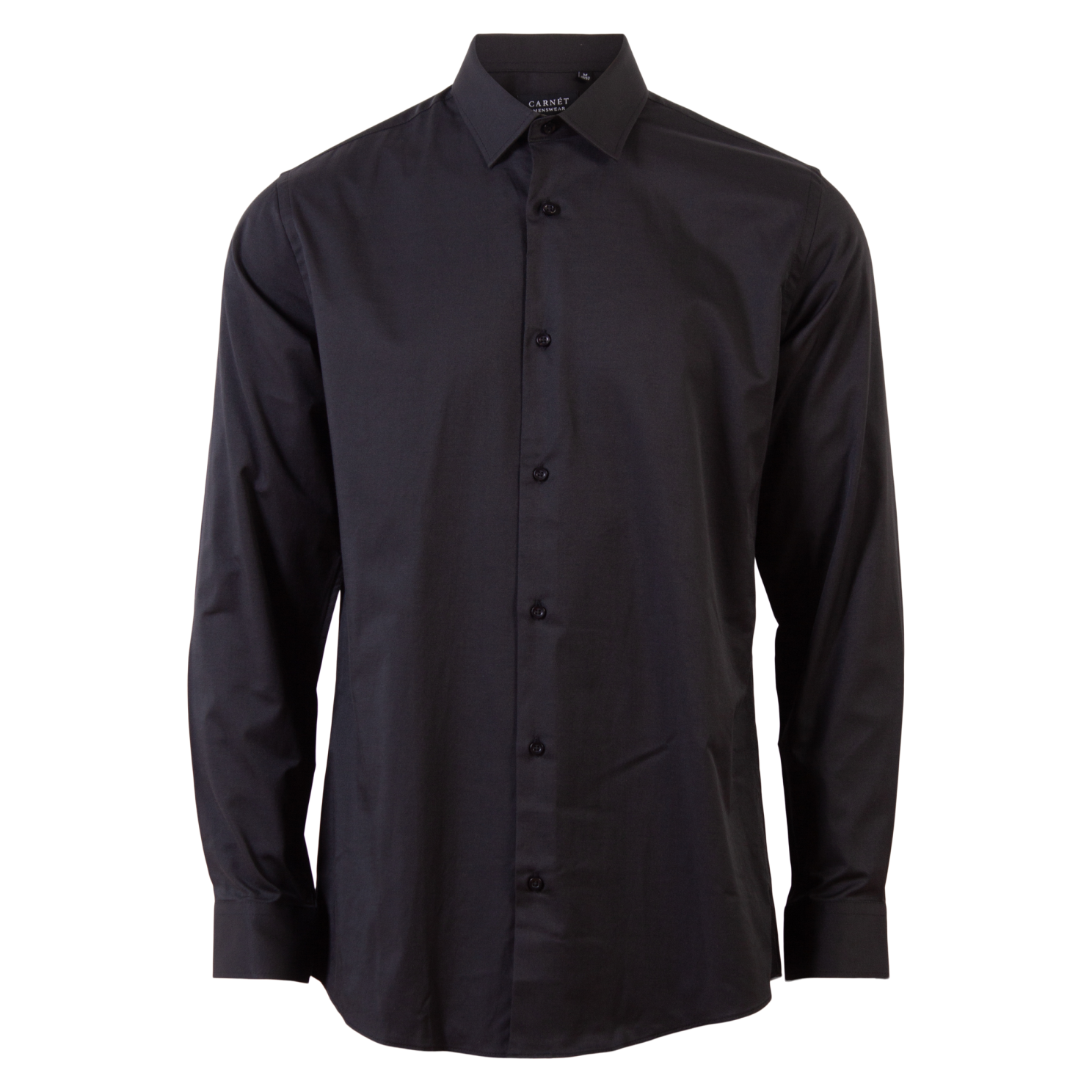 Carnét Jeremy Herreskjorte – Sort Plus Size Tilbud!