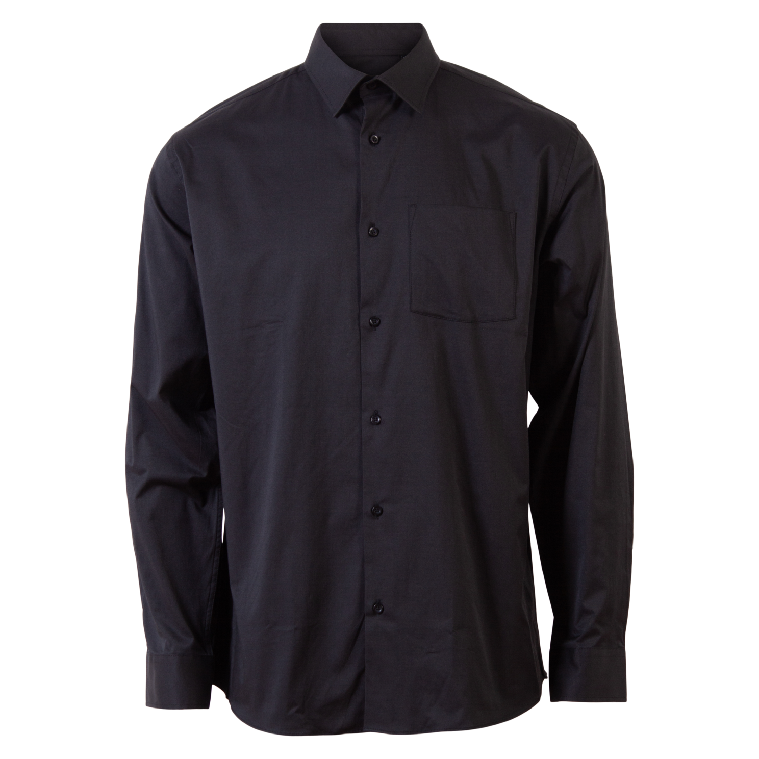 Carnét Jeremy Herreskjorte i Sort – Plus Size Tilbud
