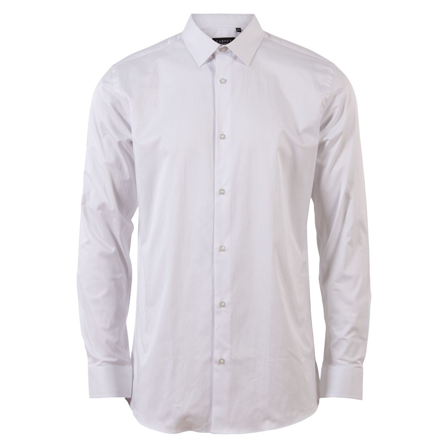 Carnét Jeremy Herreskjorte – Lys Hvid Plus Size Tilbud