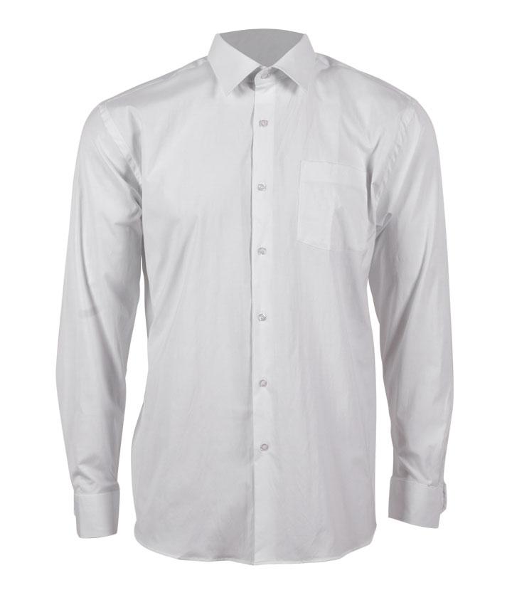 Carnét Jeremy Plus Size Herreskjorte – Hvid Elegance